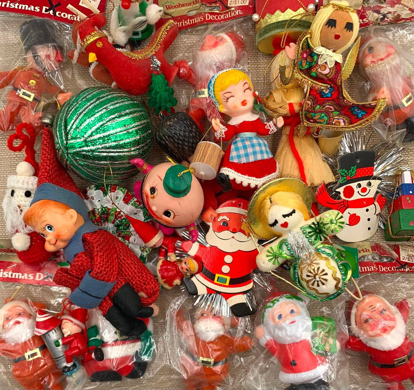 39 NOS & Vintage Woolworth 5 and Dime Christmas Tree Holiday Ornaments (1 of 11)