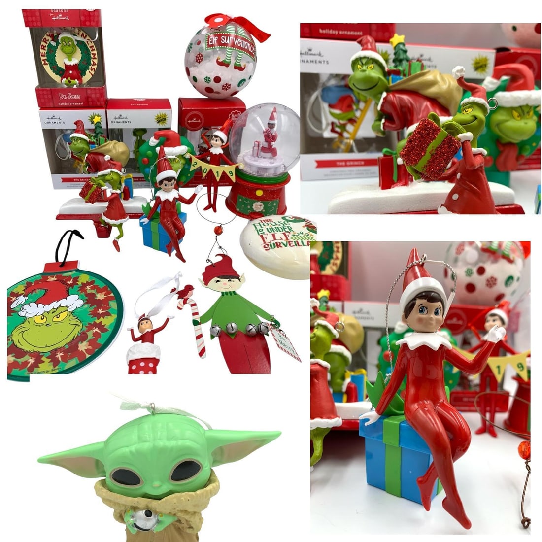 21 pc The Grinch, The Elf on the Shelf, Star Wars Mandalorian POP Christmas Ornaments (1 of 17)