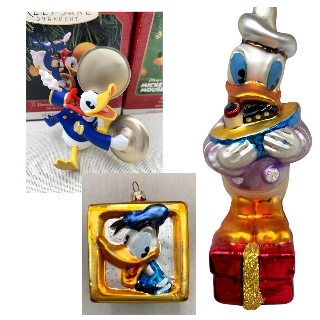 21 Disney's RADKO, Hallmark Keepsake, Donald Duck, Pluto, Goofy, Mickey, Christmas Decorations (1 of 20)