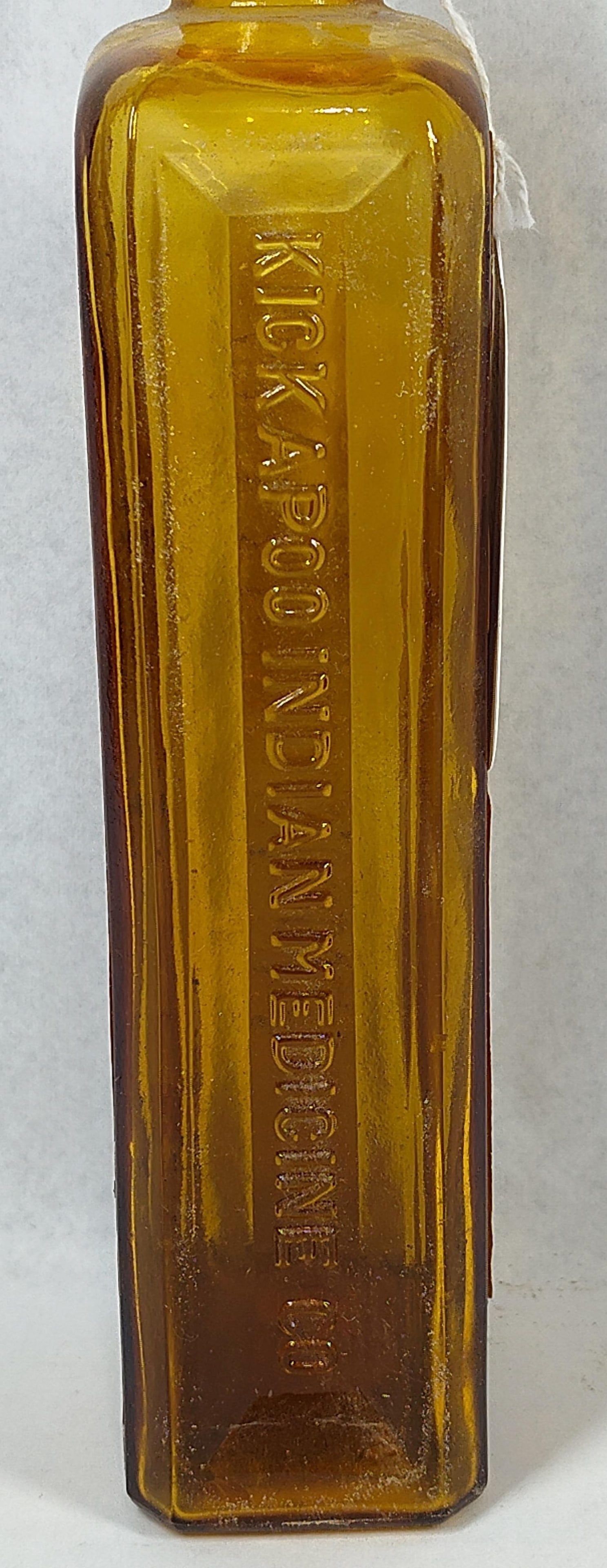 Kickapoo Sagwa Amber Bottle w/ Labels - 4