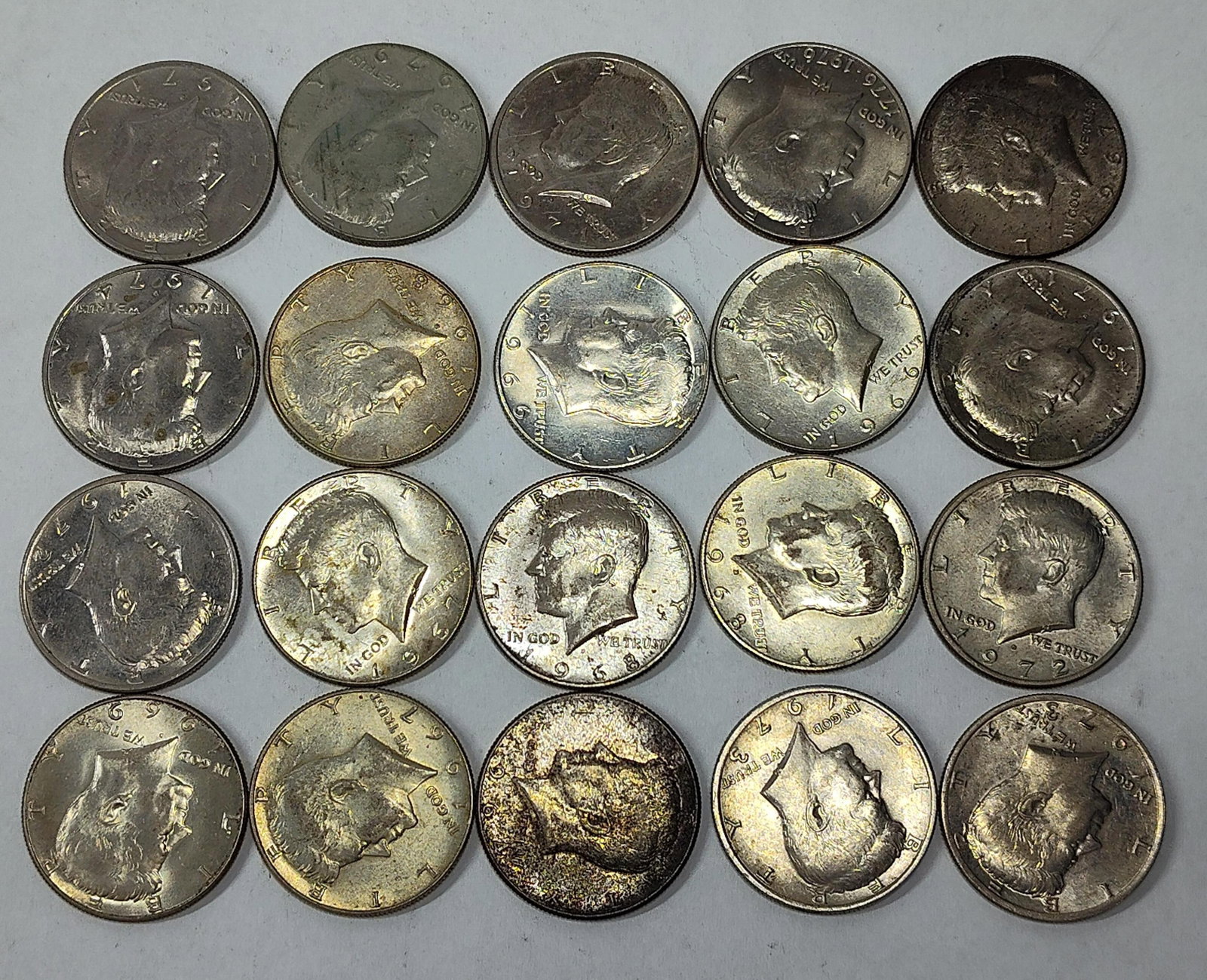 Kennedy 90% & 40% Silver Half Dollars (1 of 2)