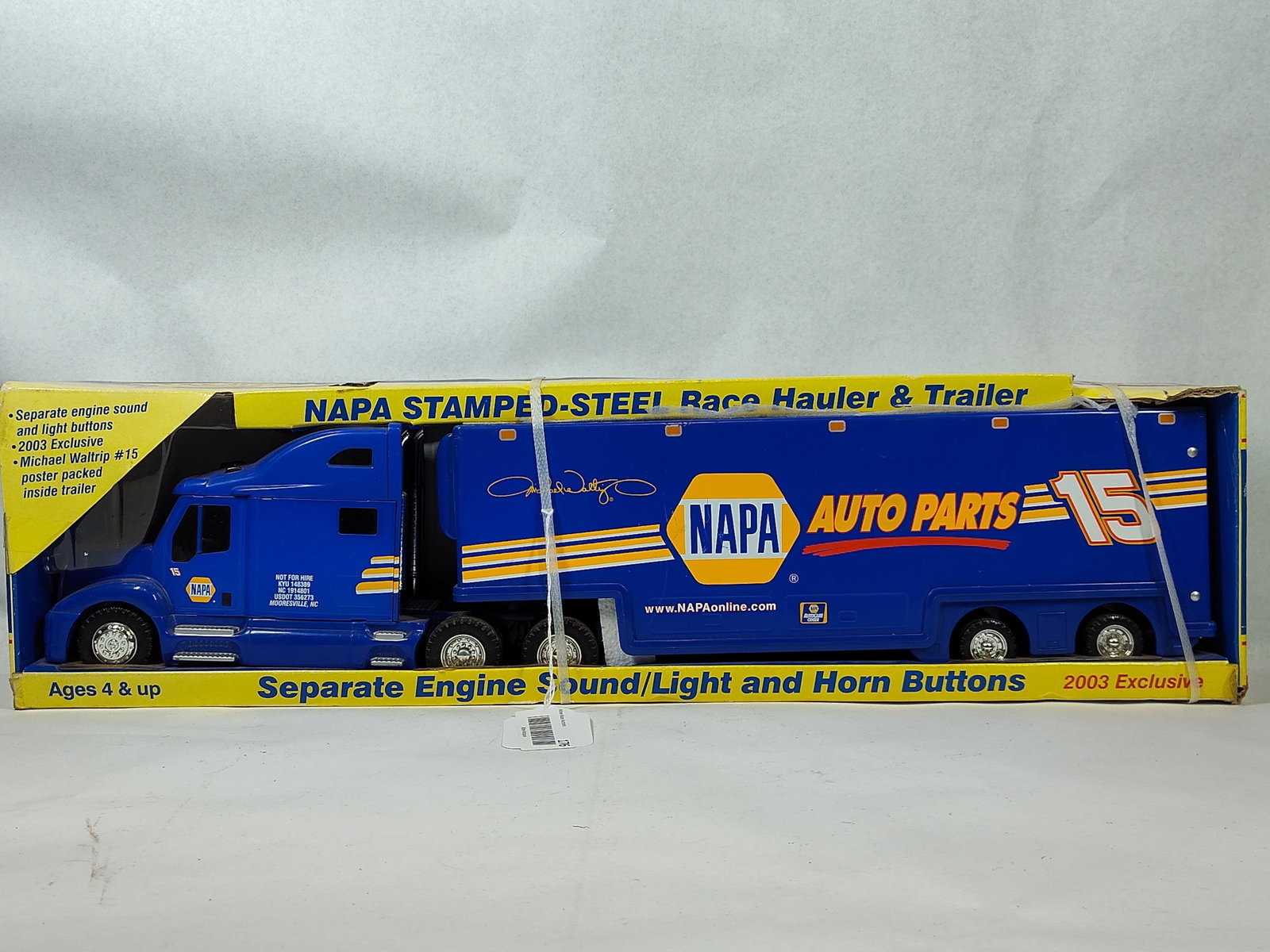 2003 NAPA Waltrip #15 Tractor & Trailer (1 of 3)