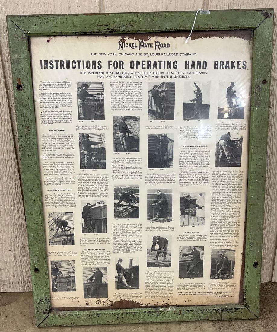 Nickel Plate Road Hand Brake Poster (1 of 5)