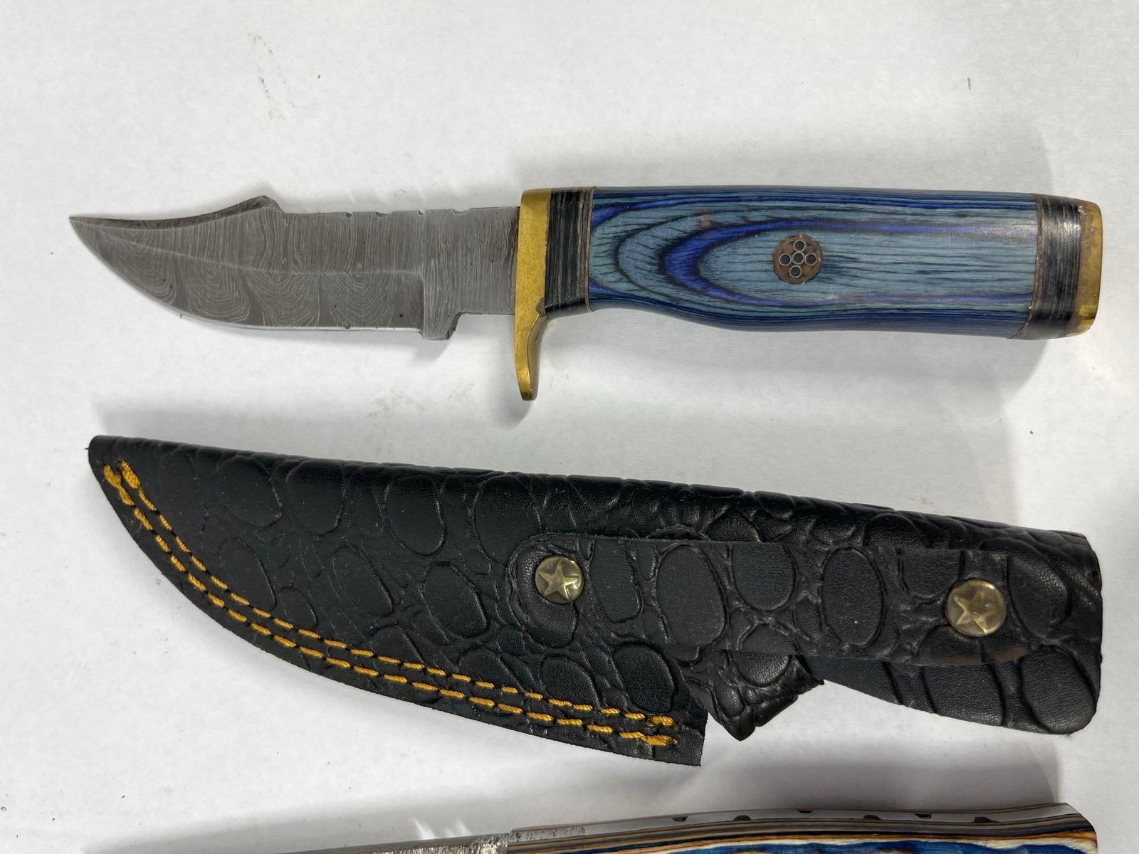 3 Custom Fixed-Blade Knives w/ Sheaths - 2
