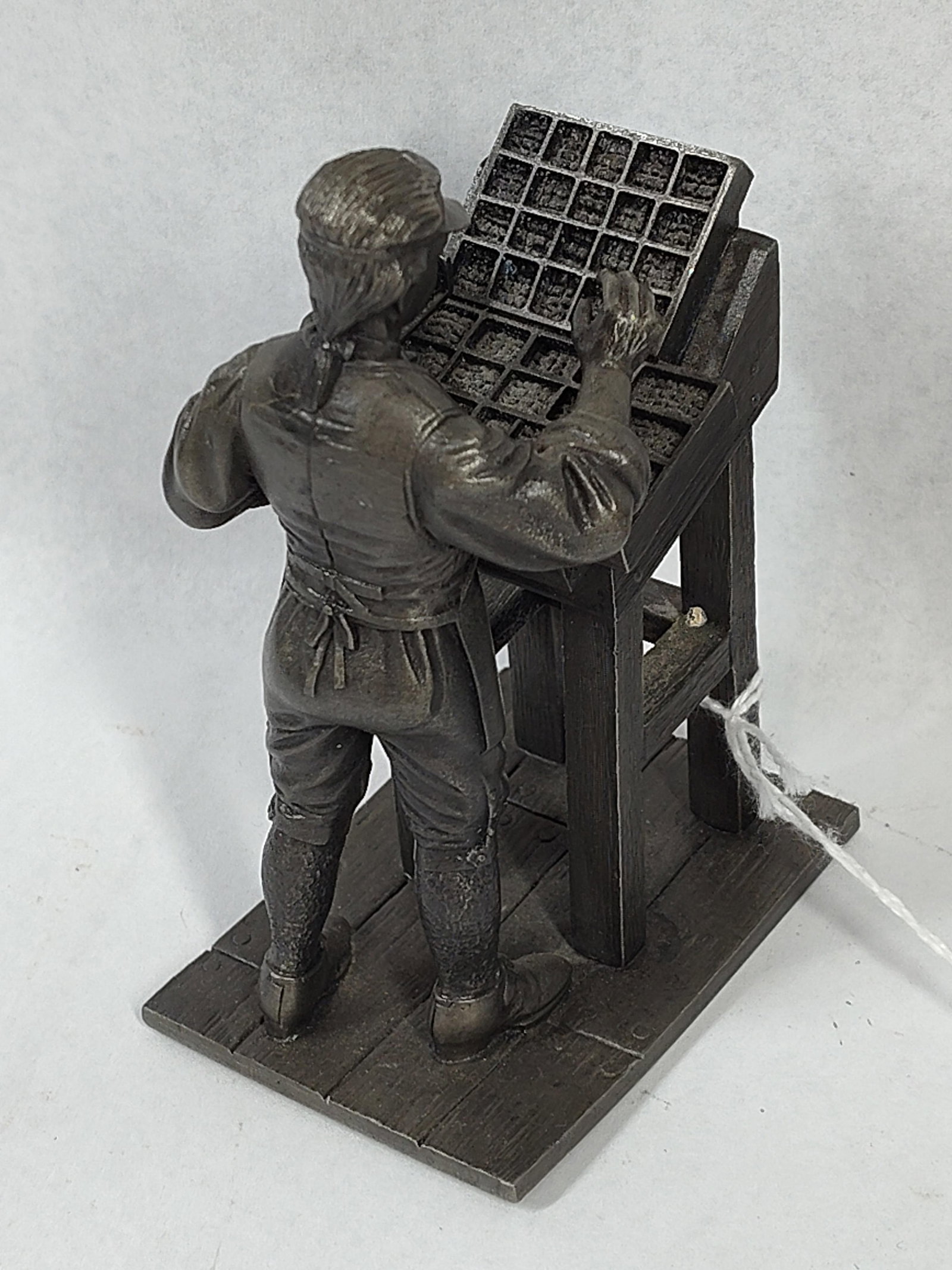 Franklin Mint Pewter Printer/Shoemaker - 2