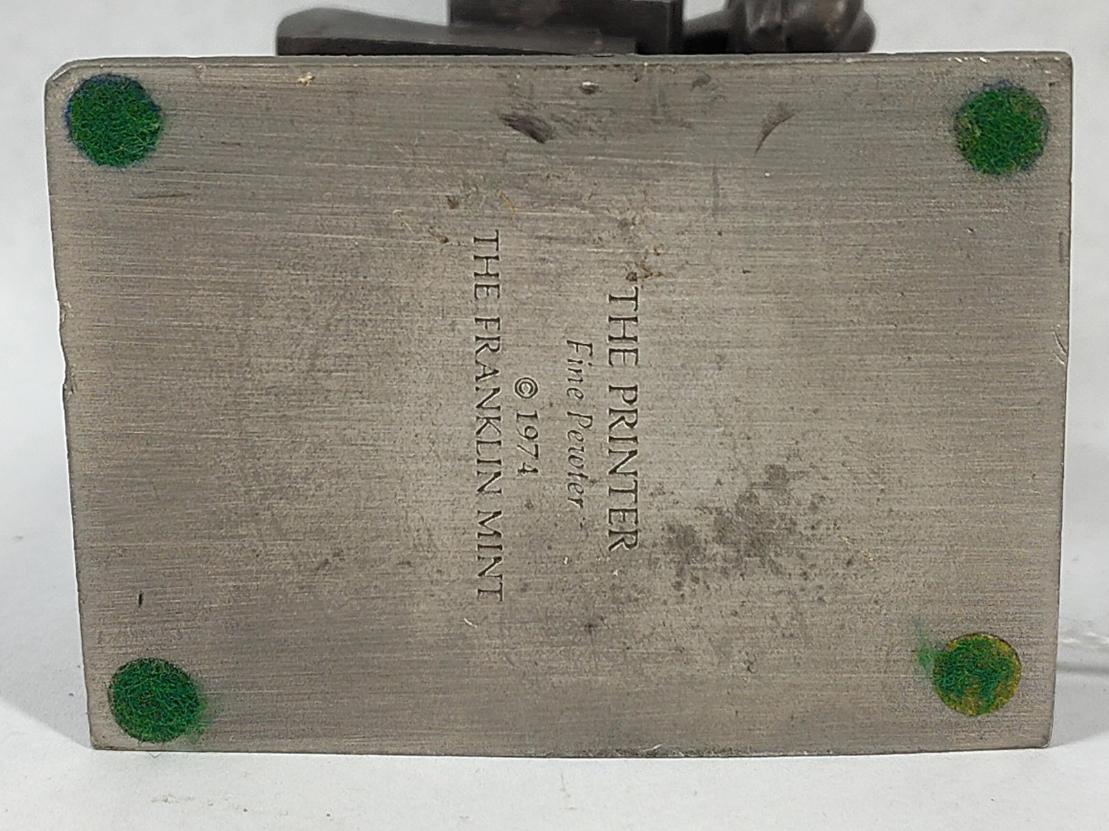 Franklin Mint Pewter Printer/Shoemaker - 3