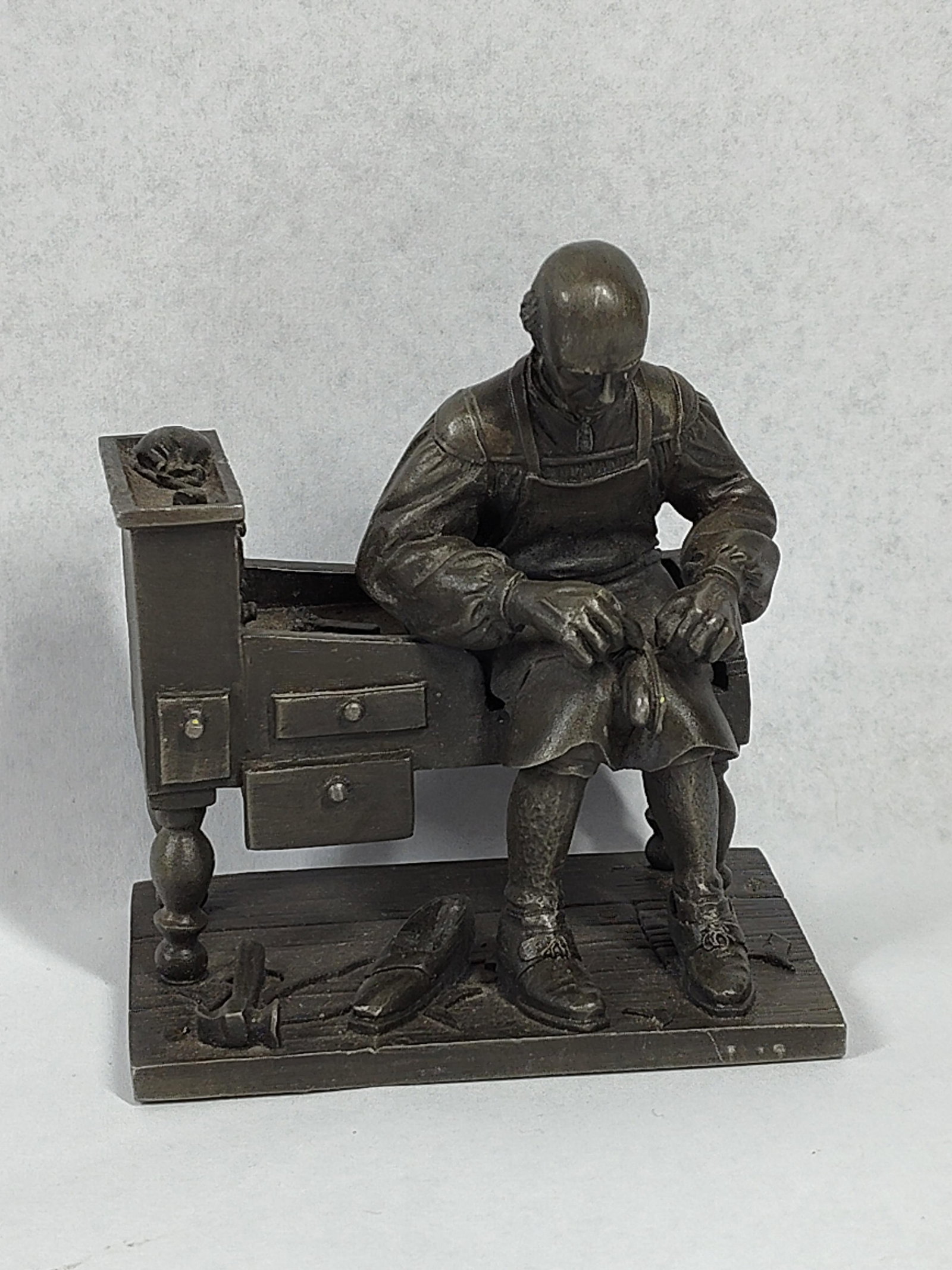 Franklin Mint Pewter Printer/Shoemaker - 4