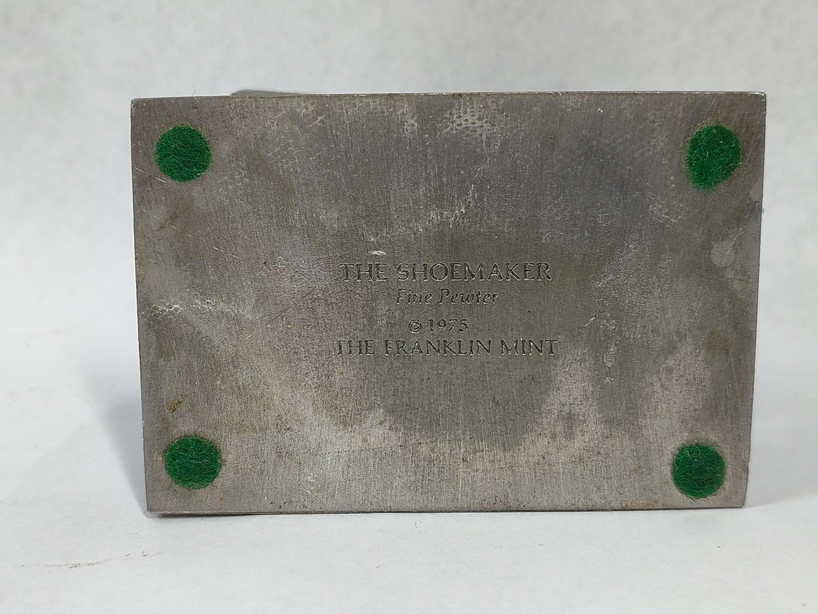 Franklin Mint Pewter Printer/Shoemaker - 6