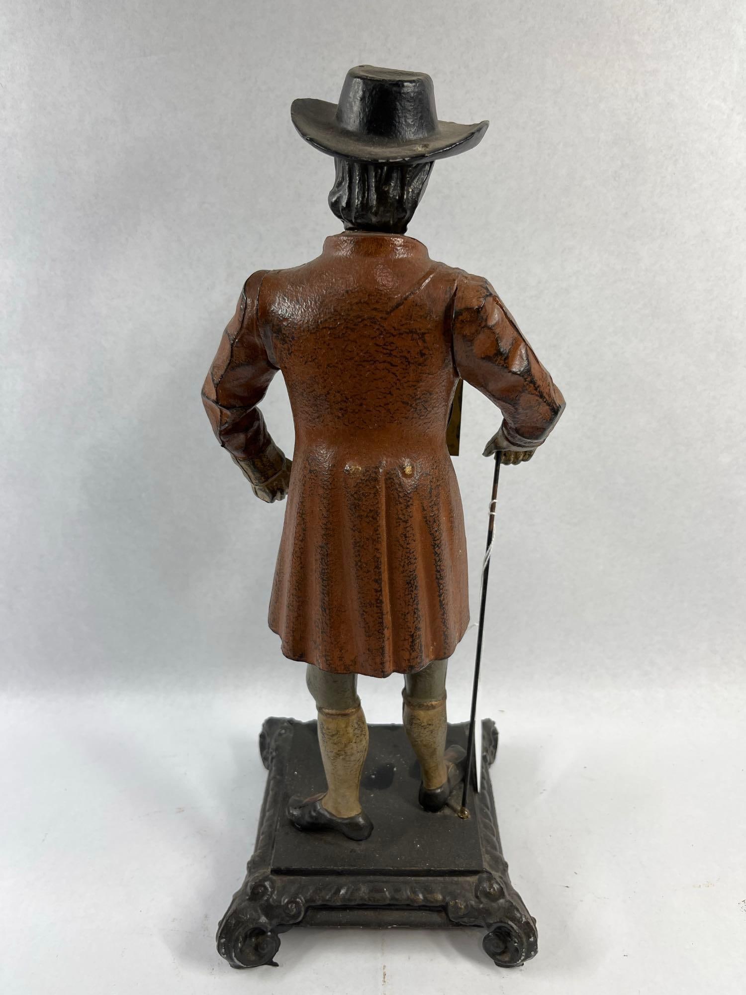 Cast Iron Blinking Eye Peddler Clock - 6