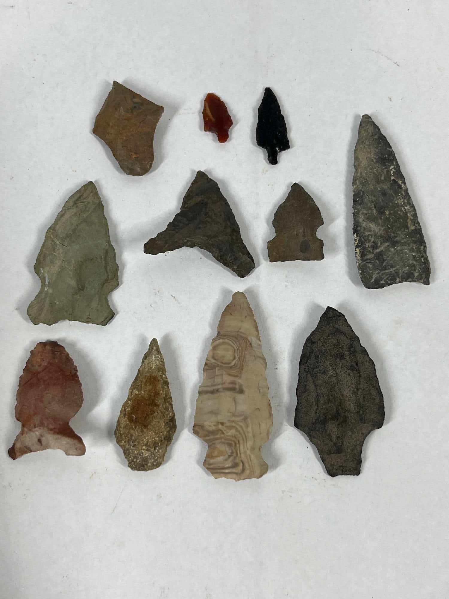 11 North American Lithic Points & Tools (1 of 2)