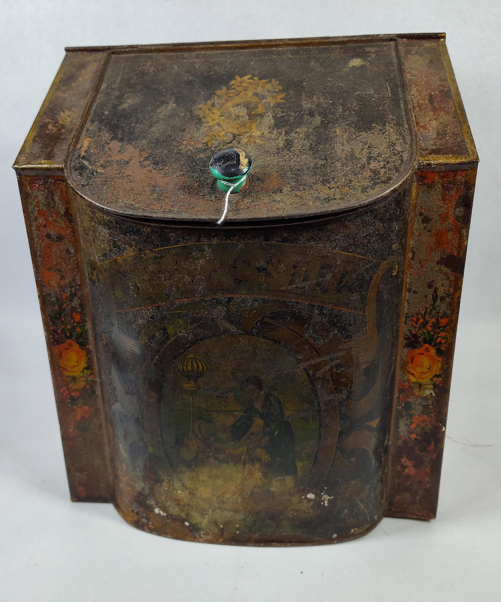 Lithographed Tin Baking Powder Bin (1 of 7)