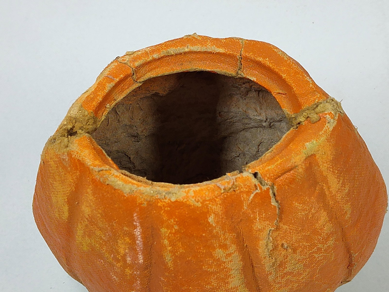 Pair Vtg Paper Pulp Jack-O-Lanterns - 6
