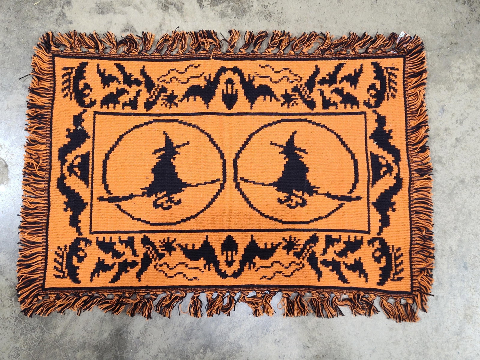 Halloween Flying Witch Tapestry Throw - 2