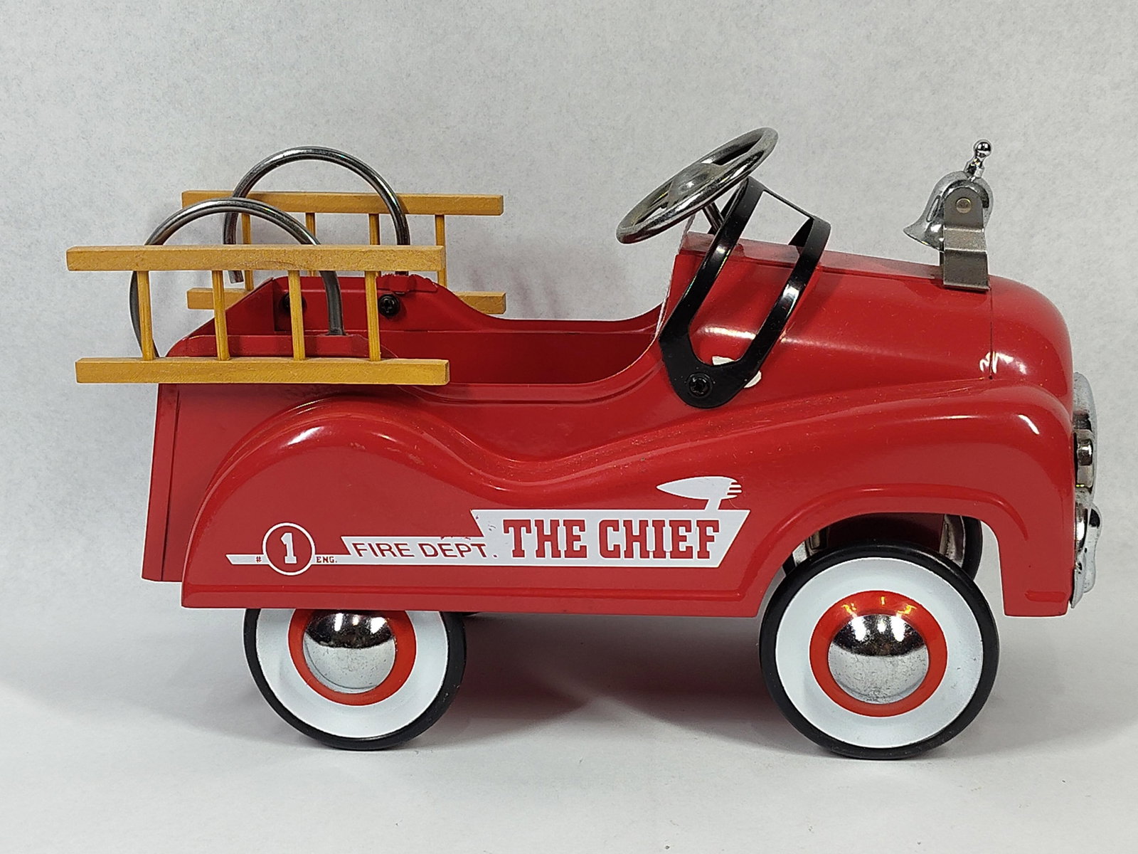 Pressed Steel Fire Engine Pedal Car - 2