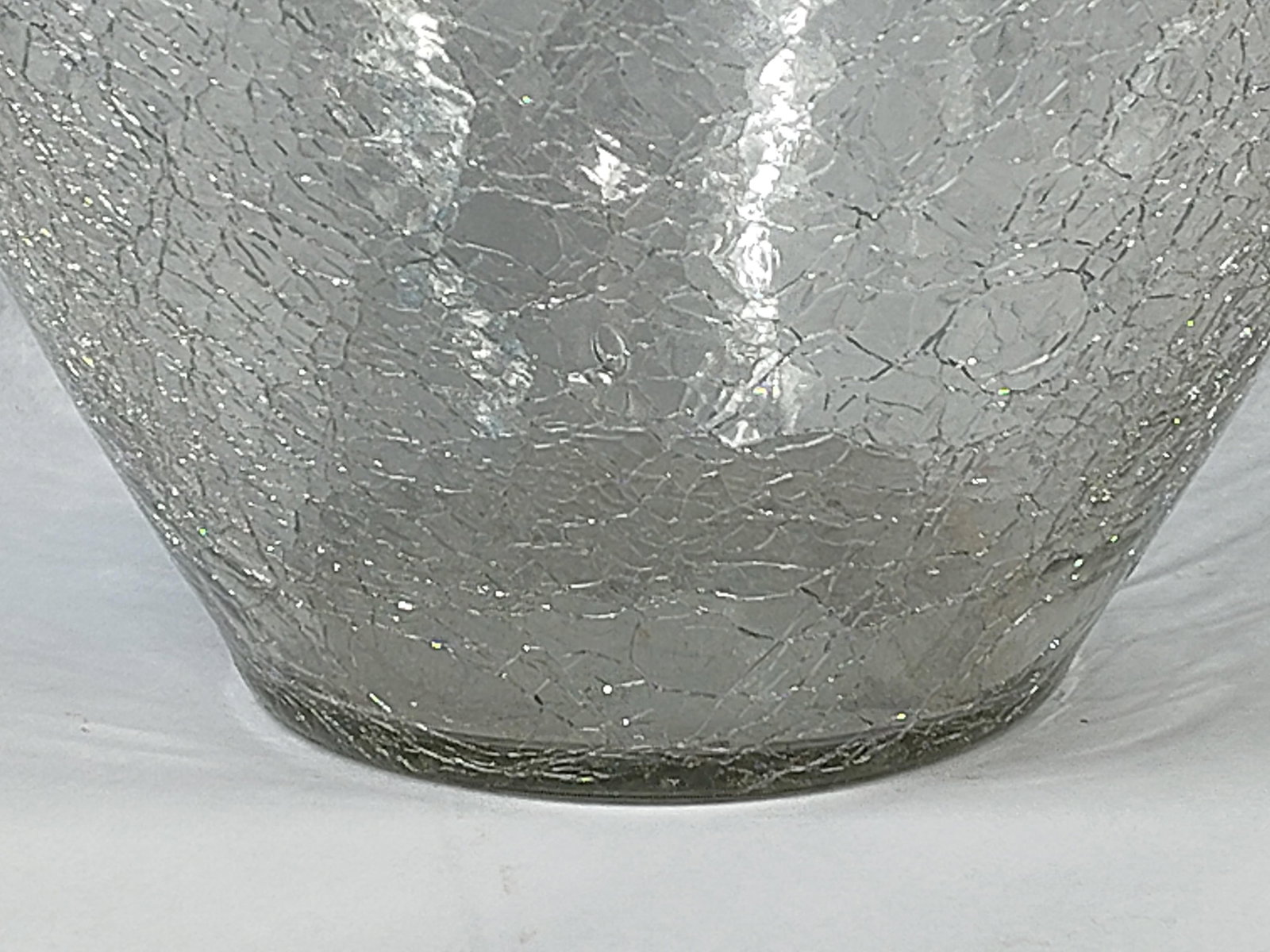 Attributed Blenko Crackle Prunt Vase - 4