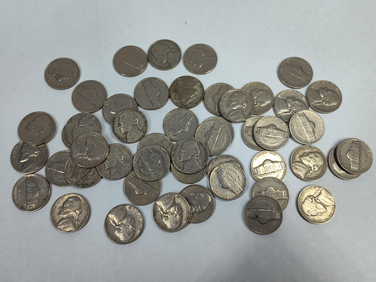 48 US Jefferson Nickels 1958, 62 & 63 (1 of 2)