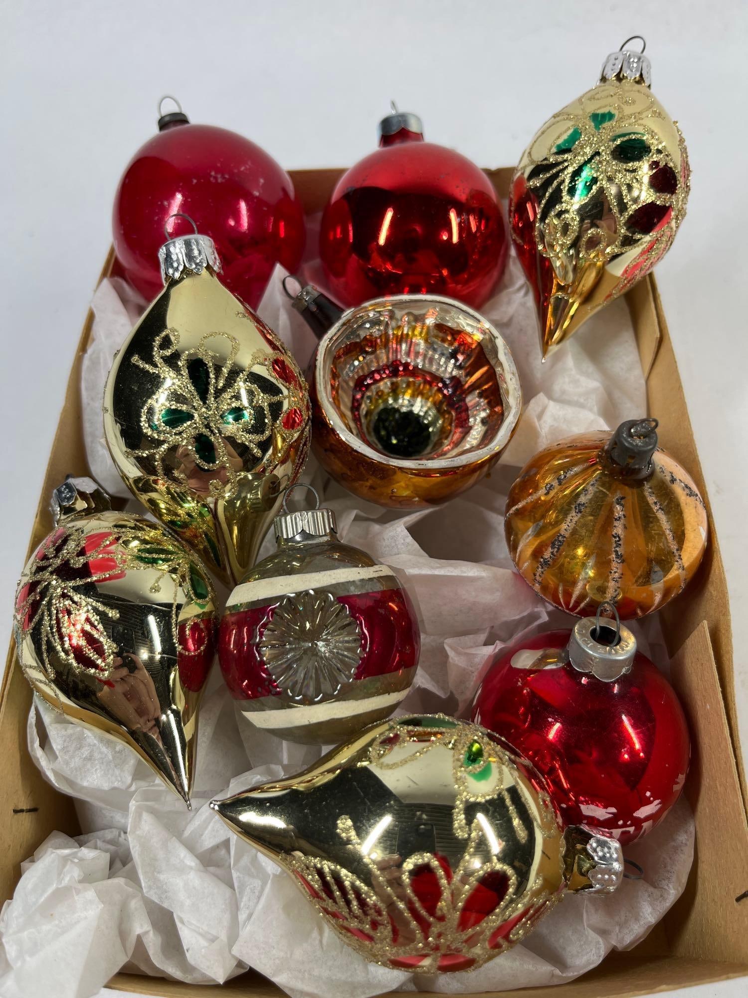10 Shiny Brite Style Mercury Ornaments (1 of 3)