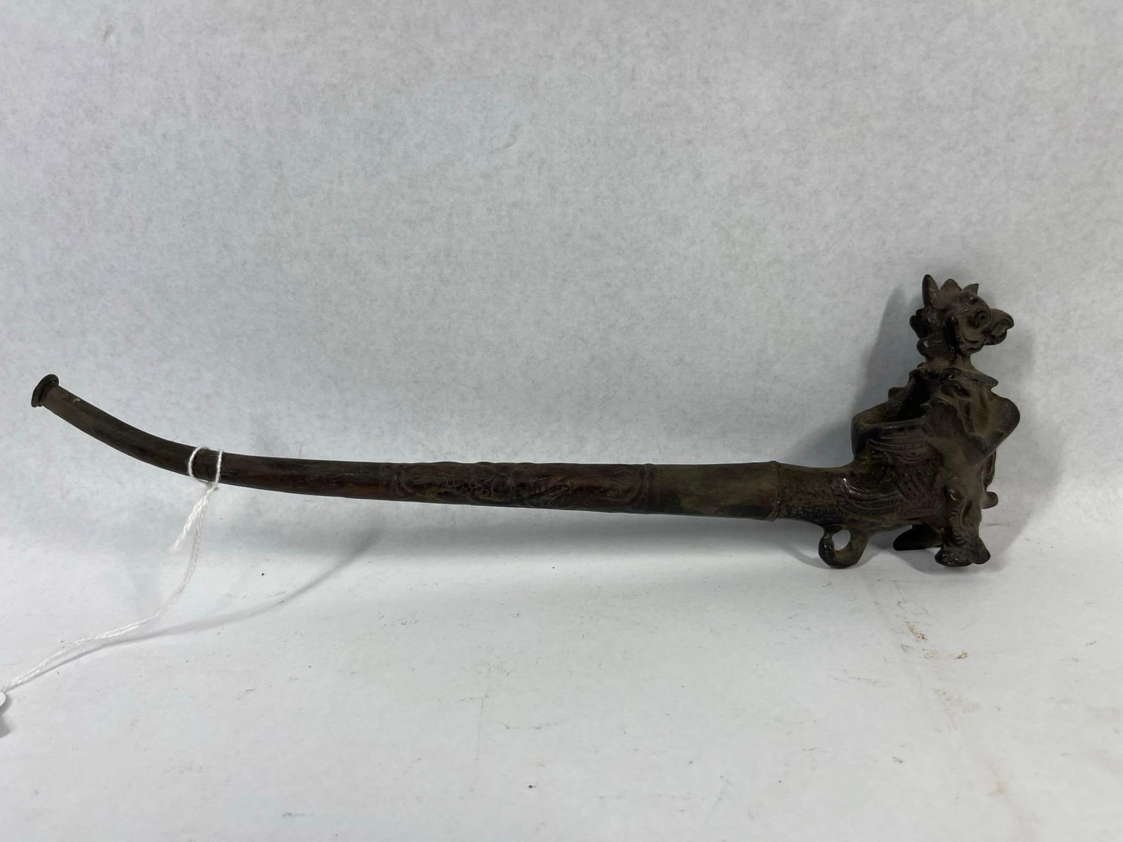Southeast Asian Figural Bronze Pipe (1 of 4)