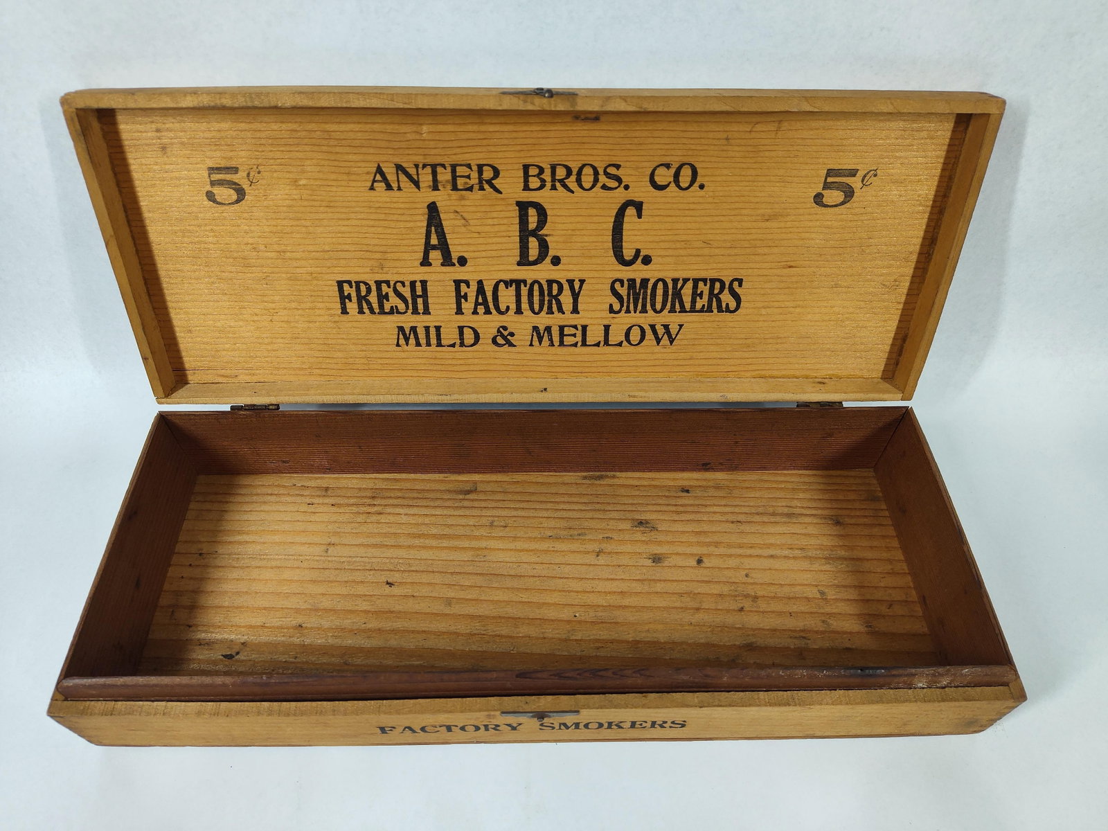 Anter Bros. Co. A.B.C. Wooden Cigar Box (1 of 3)