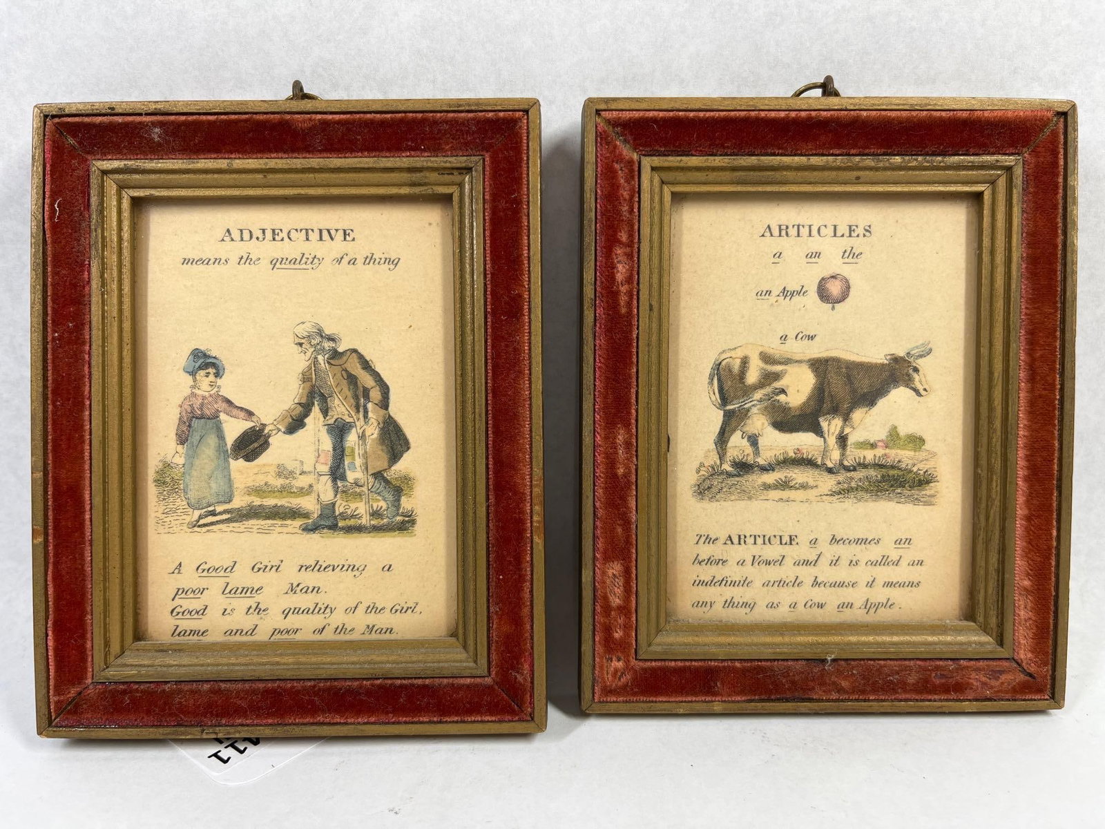 Harris & Son Pair Grammar Engravings (1 of 4)