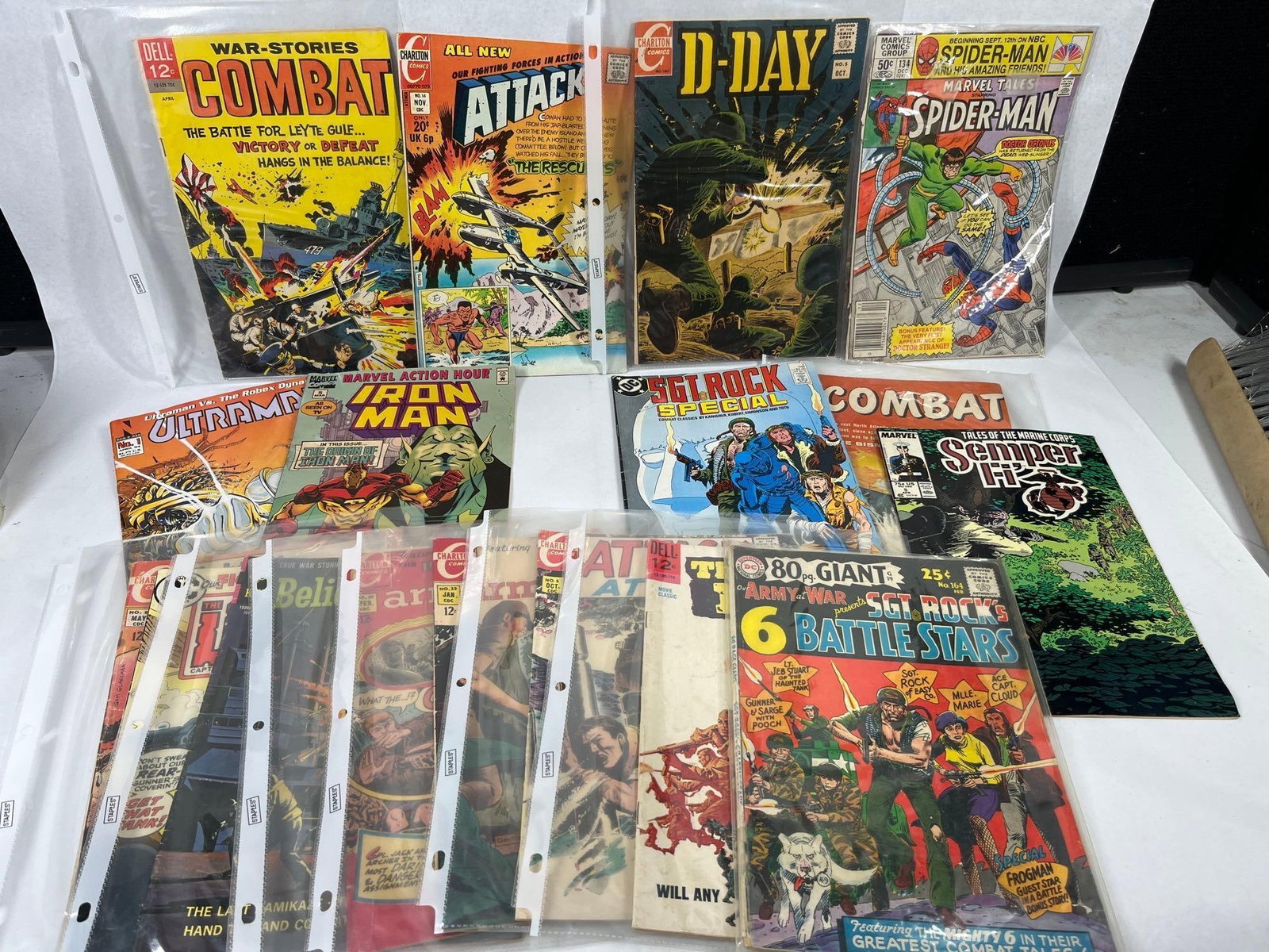 16 Vtg Marvel DC Dell & War Comic Books (1 of 6)
