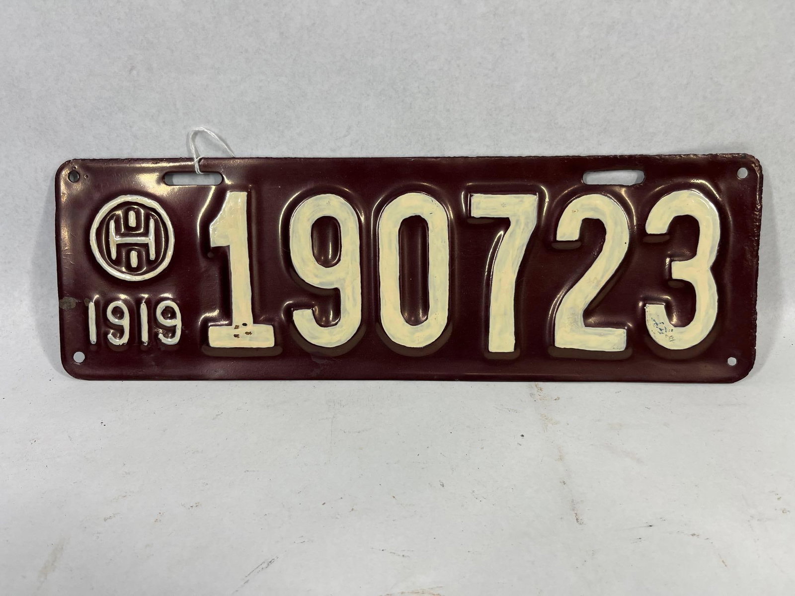1919 Ohio Passenger License Plate (1 of 3)
