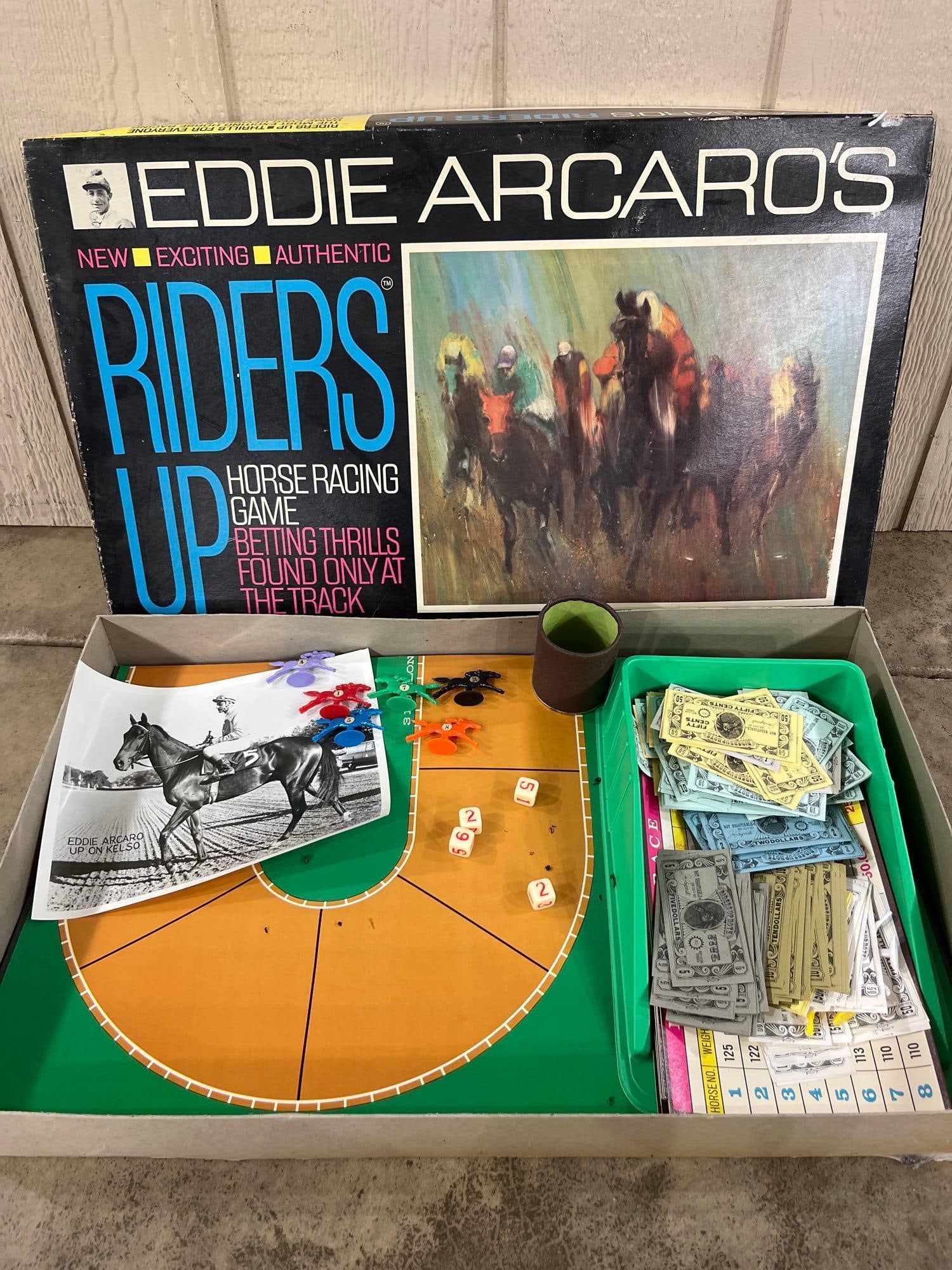 Eddie Arcaro's Riders Up Game w/ Photo (1 of 6)