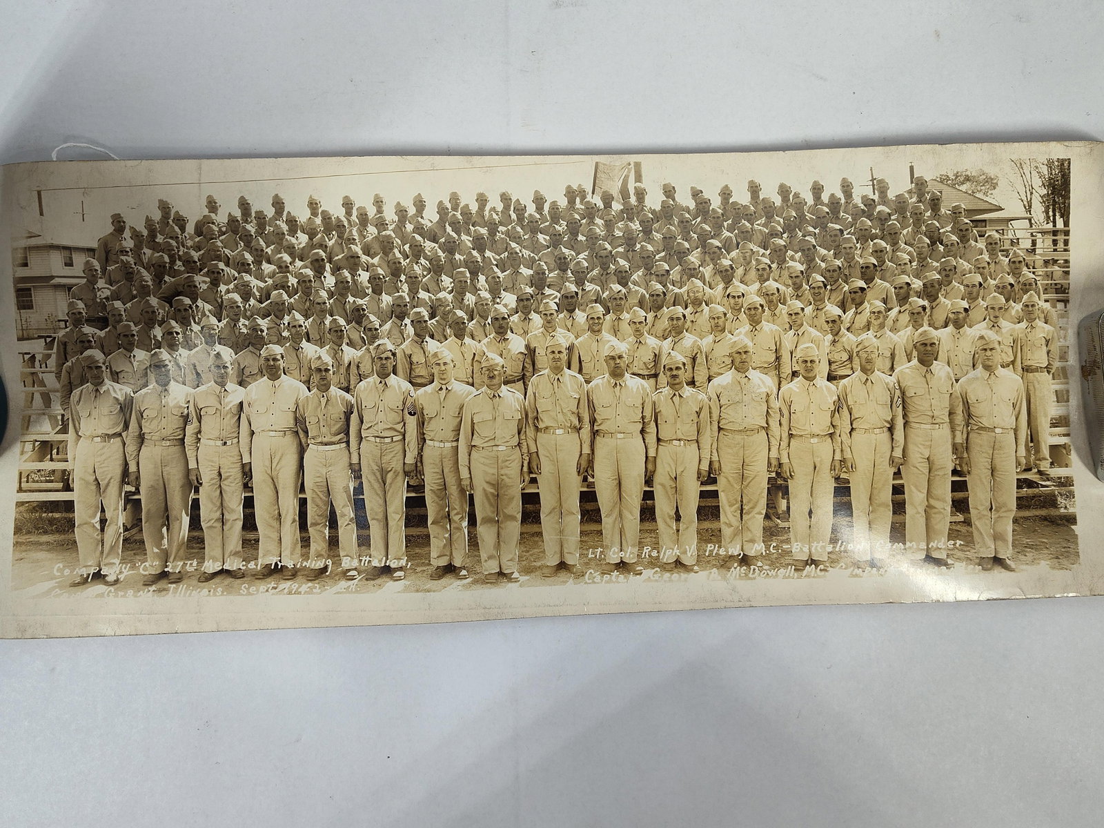 WWII US Army Panoramic Photo 1943 (1 of 4)