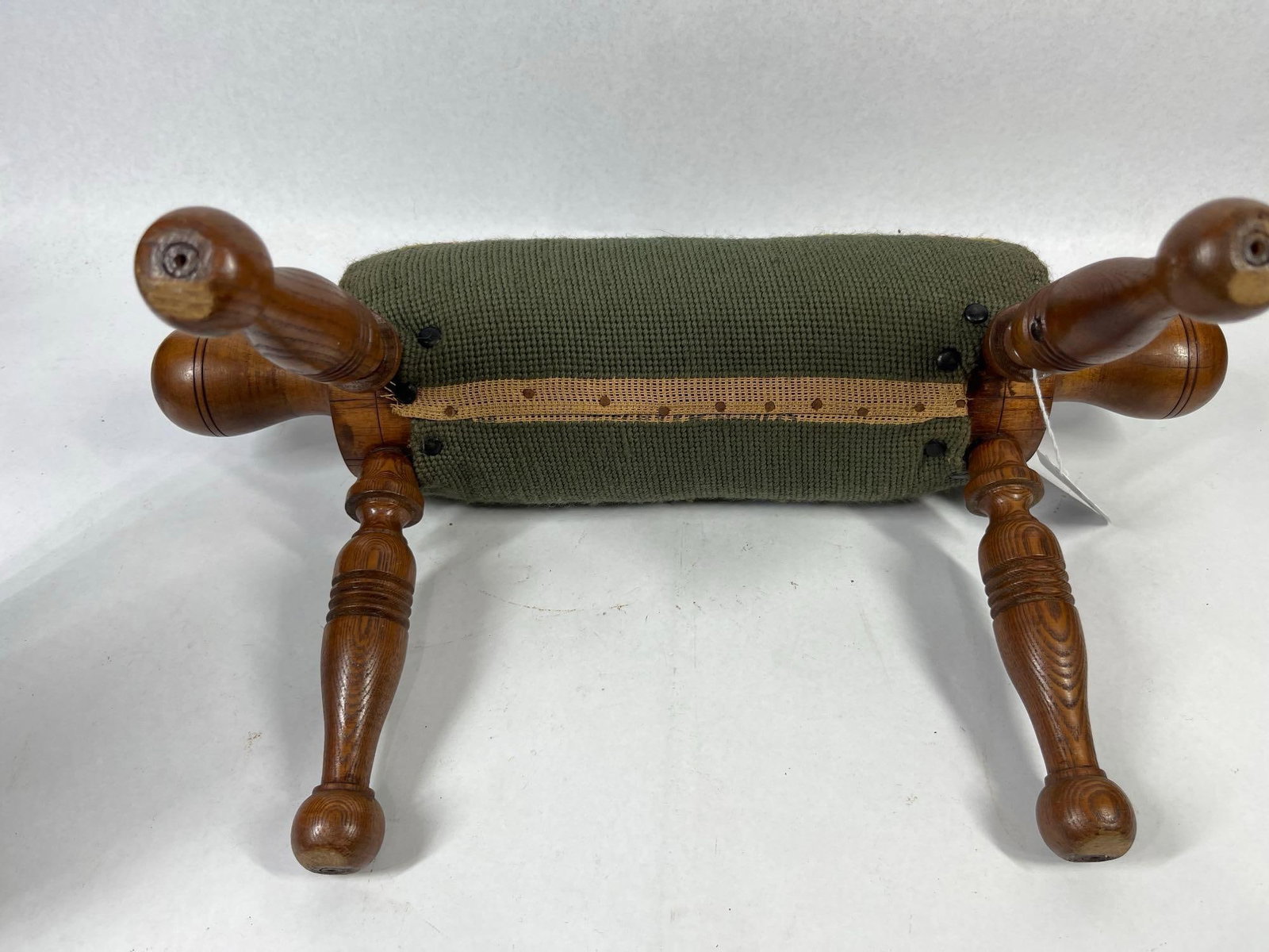 Victorian Style Needlepoint Gout Stool - 4