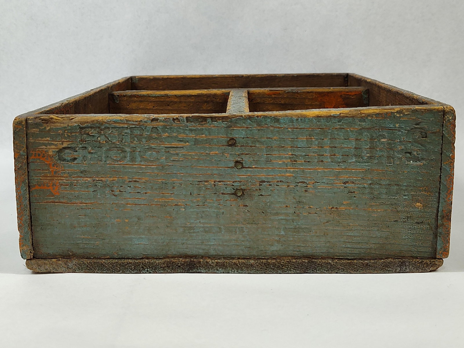 Divided Wooden Prune Advertising Crate (1 of 5)