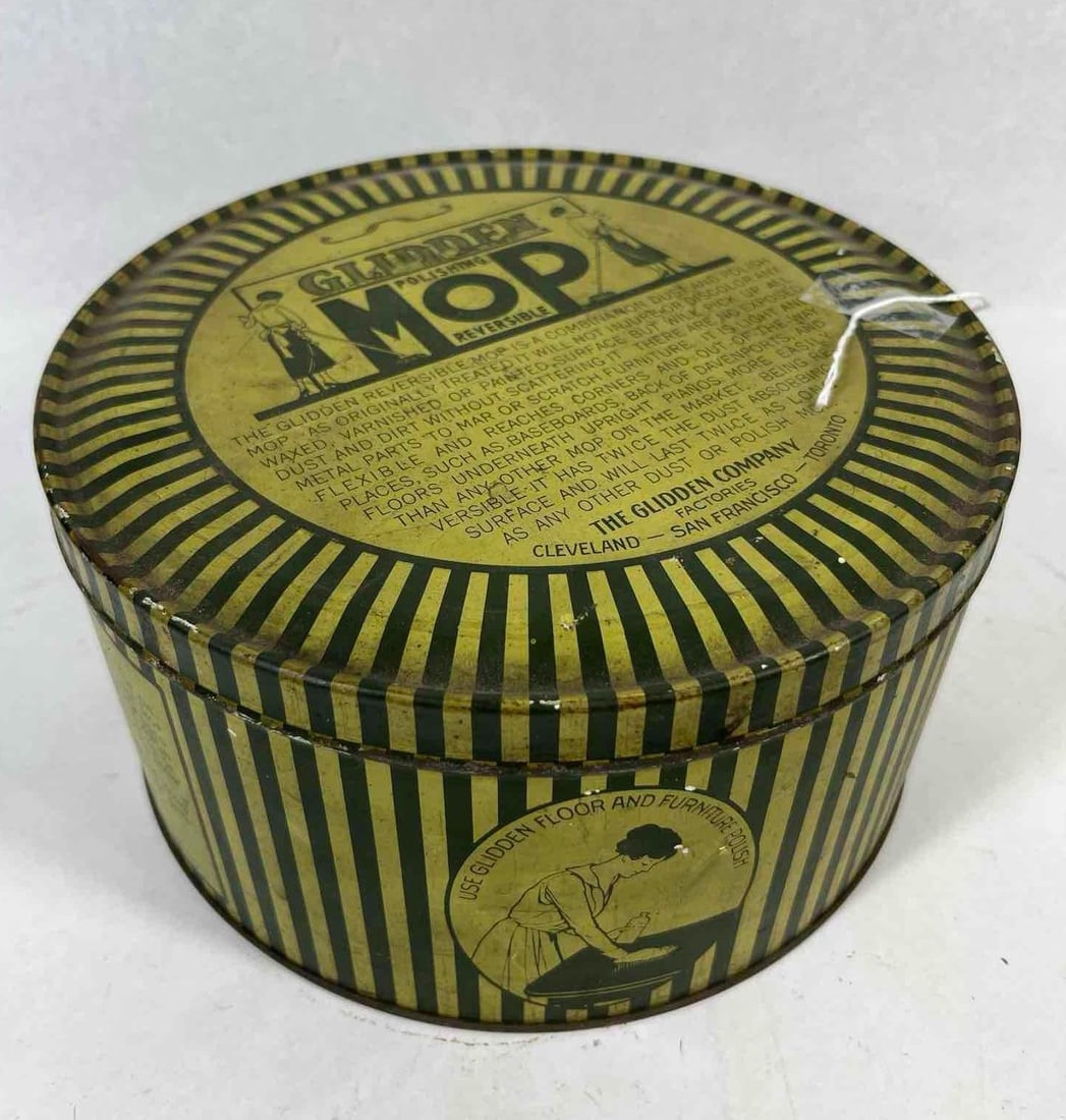 Glidden Polishing Mop Advertising Tin (1 of 6)