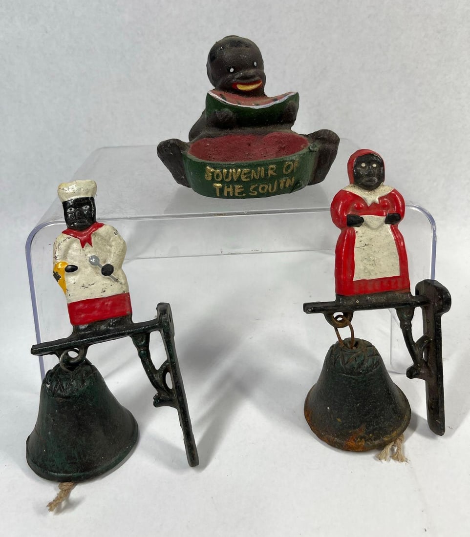 Trio Painted Black Americana Souvenirs (1 of 6)