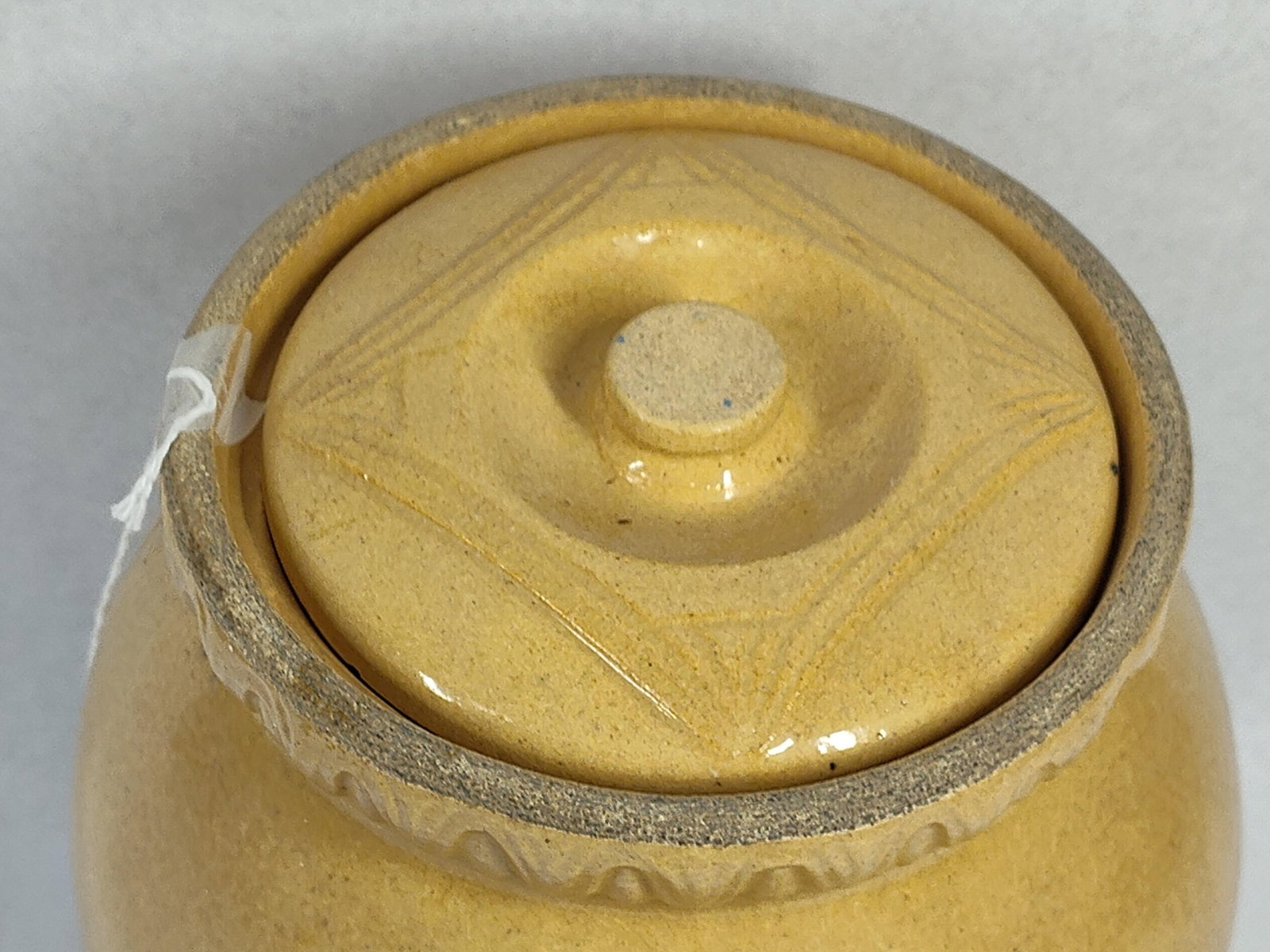 American Yellowware Hexagonal Crock - 3