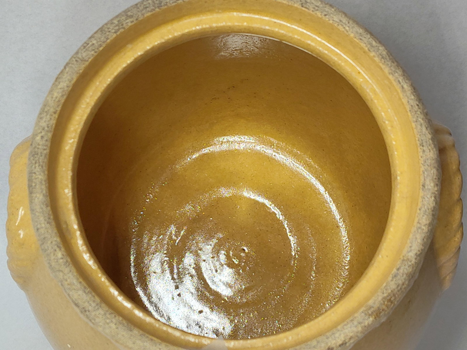 American Yellowware Hexagonal Crock - 4