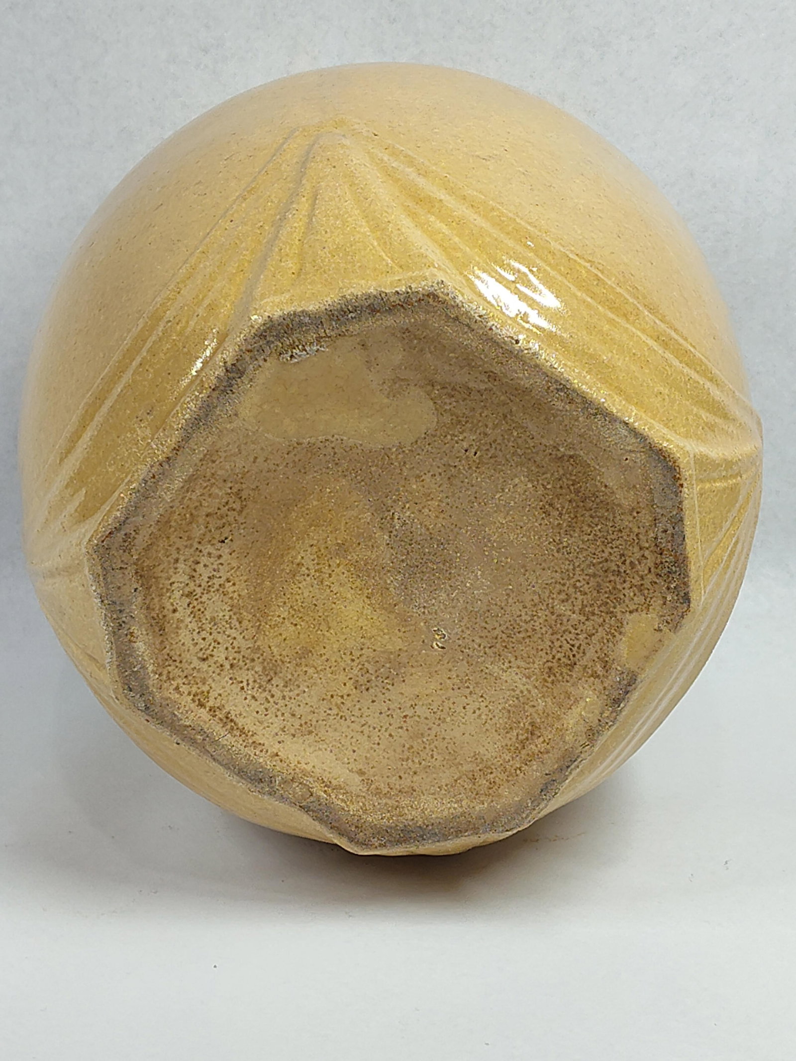 American Yellowware Hexagonal Crock - 5
