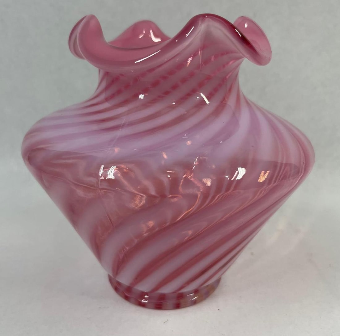 Attributed Fenton Ruffled Cased Vases - 2