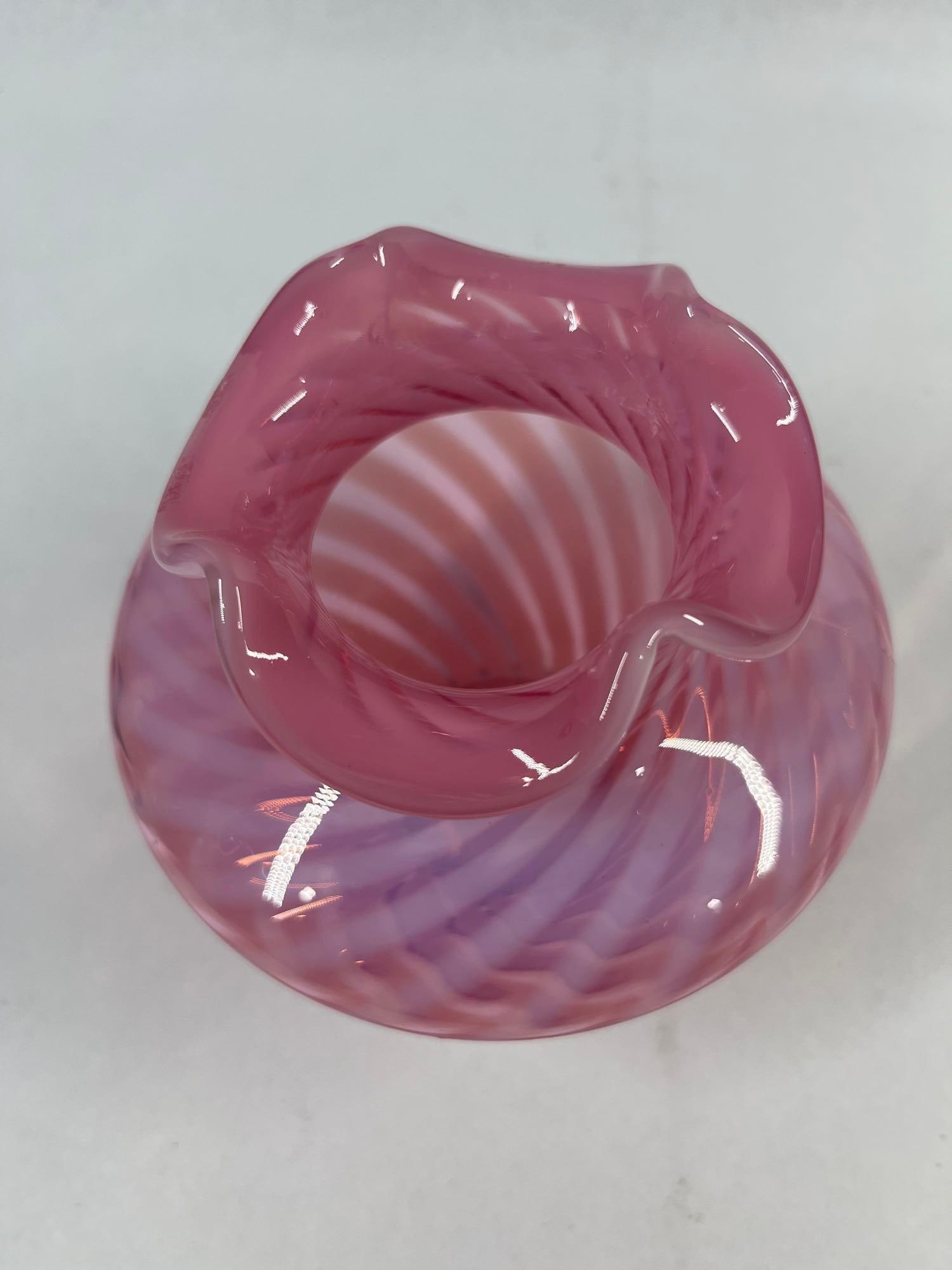 Attributed Fenton Ruffled Cased Vases - 3