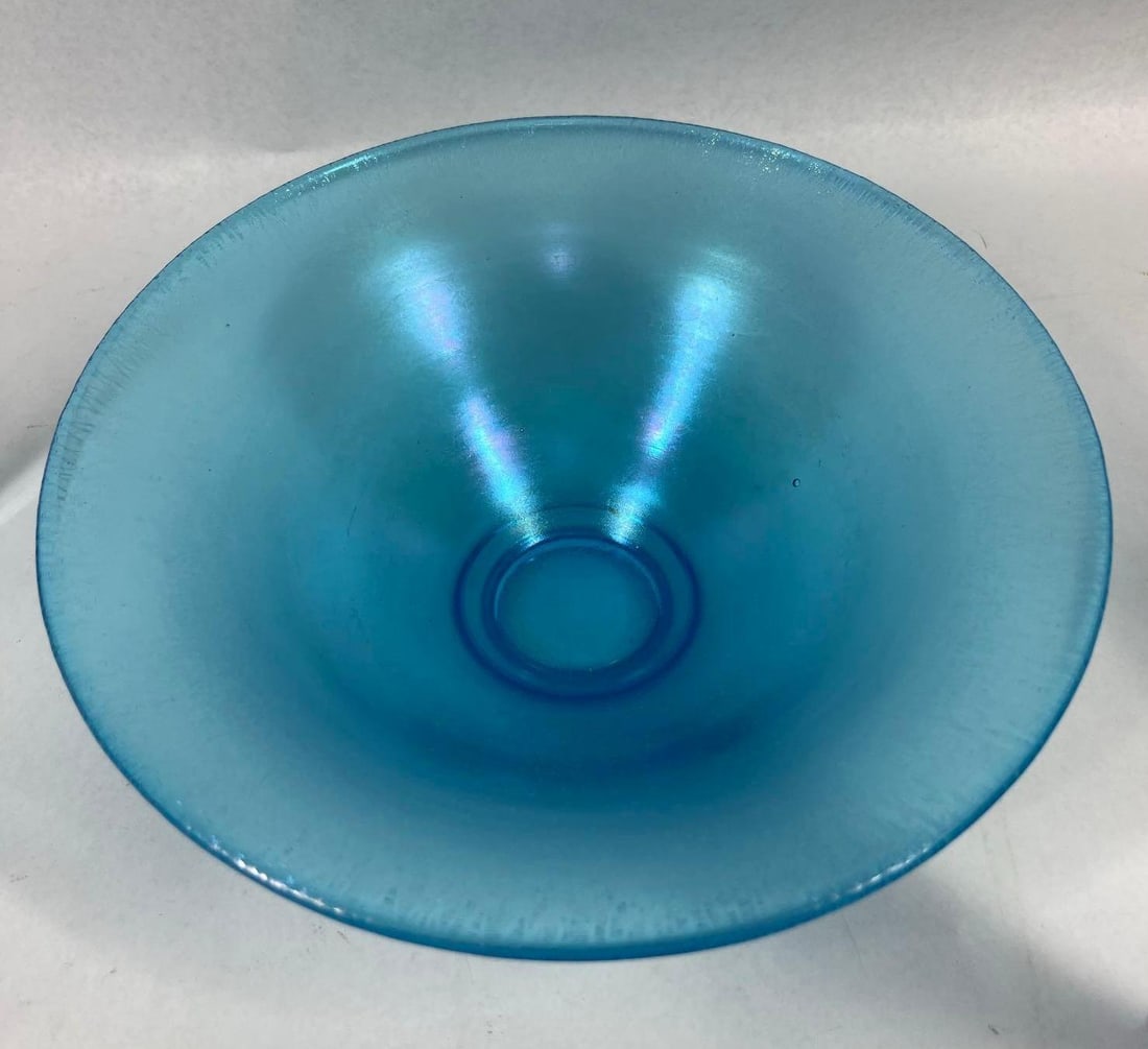 Fenton Celeste Blue Stretch Console Set - 2