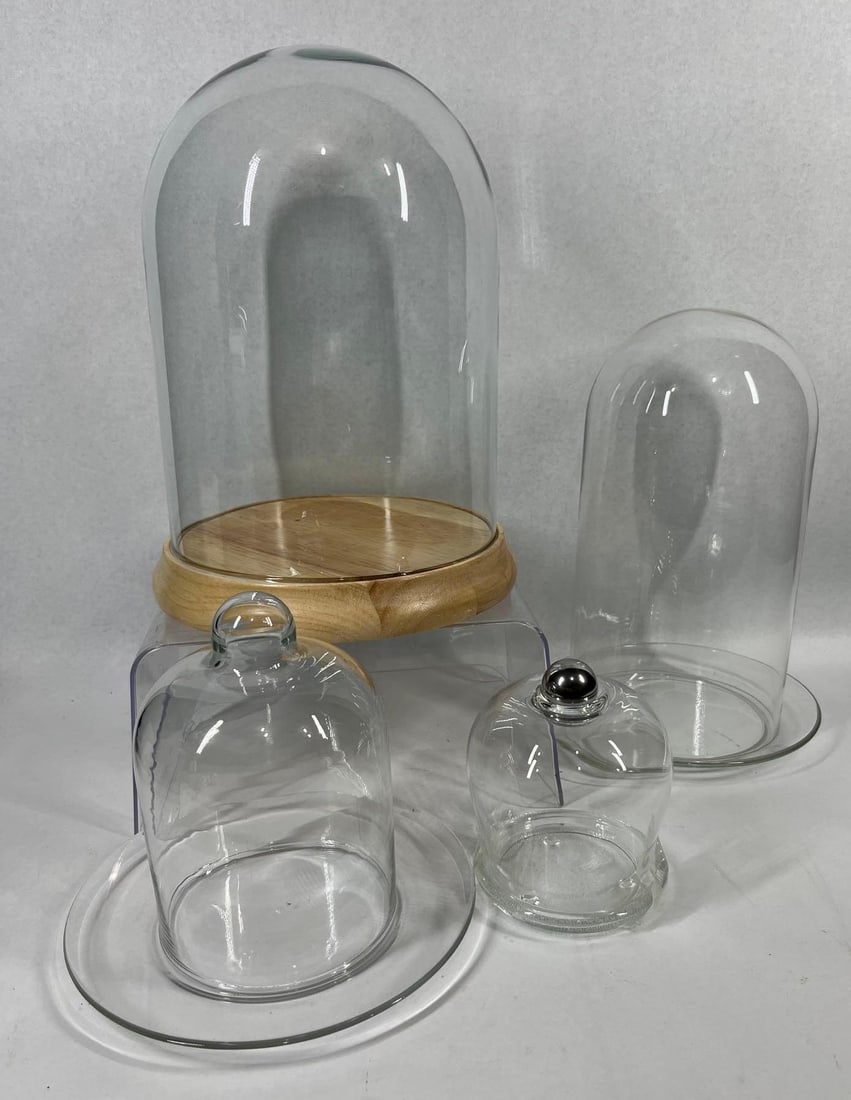 Glass Display Cloches w/ Assorted Bases (1 of 5)