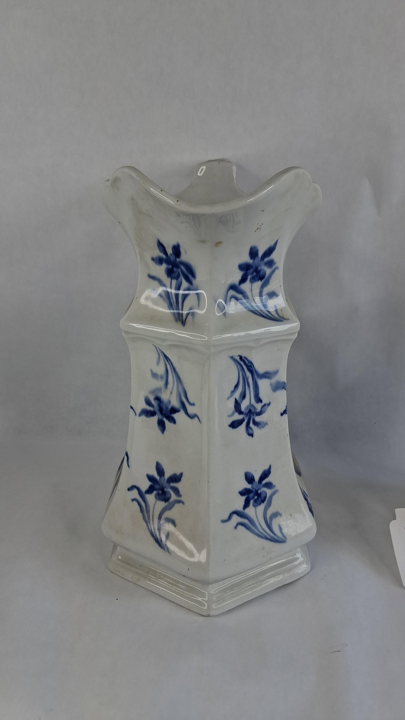 Wheeling Pottery Flow Blue Pitcher Pair - 5