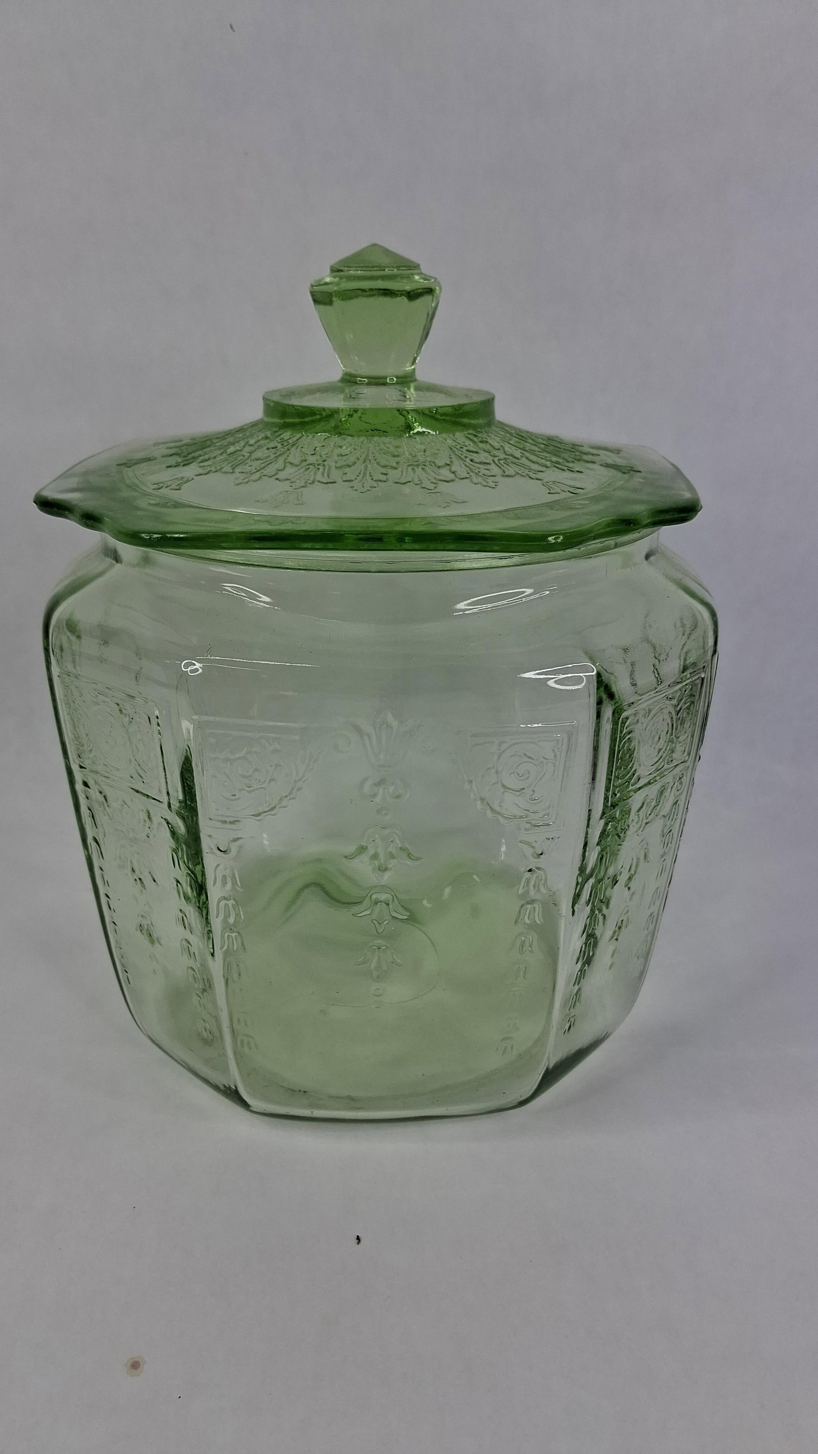Anchor Hocking Princess Uranium Jar - 4