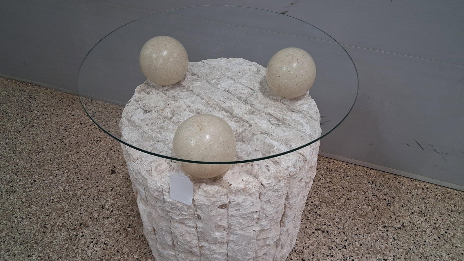 Maitland-Smith Style Stone Side Table - 2