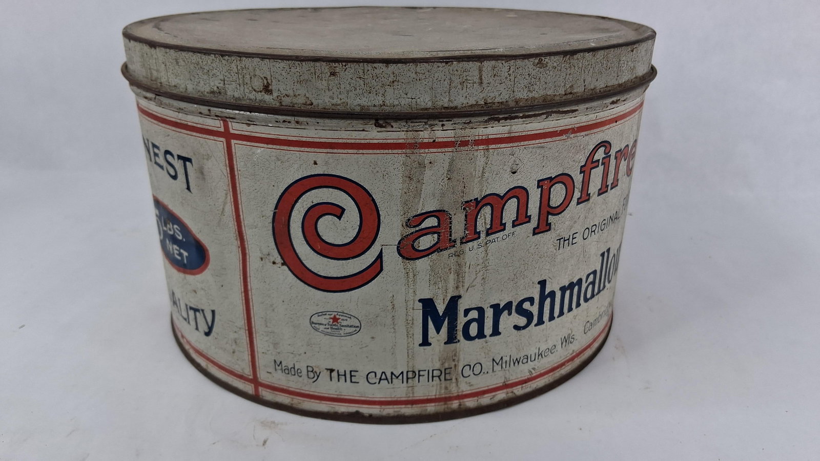 Campfire Marshmallows Litho Tin c.1920s - 4