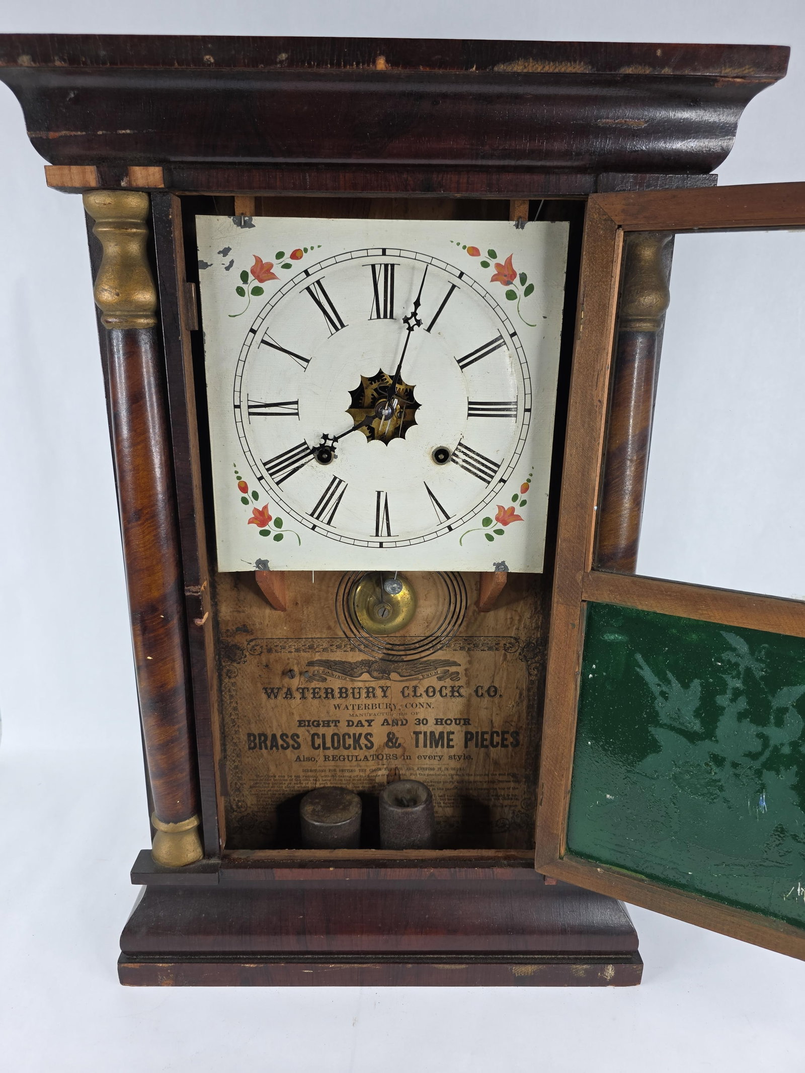 Waterbury Clock Co. Column Shelf Clock - 3