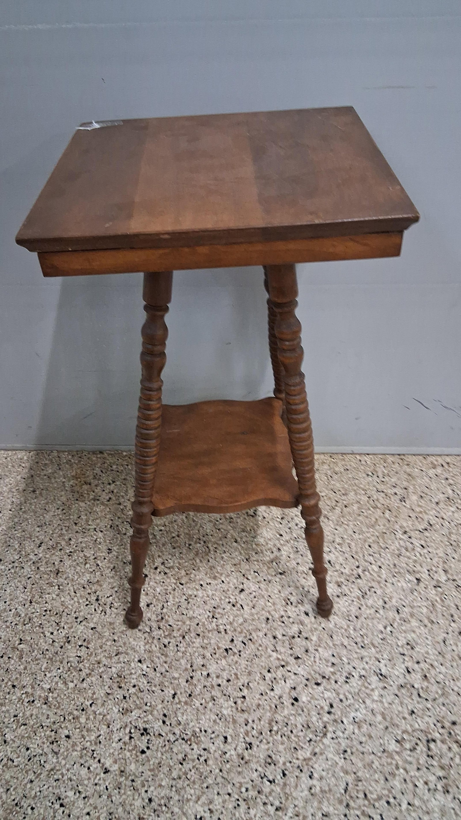 American Victorian Spool-Turned Table - 3