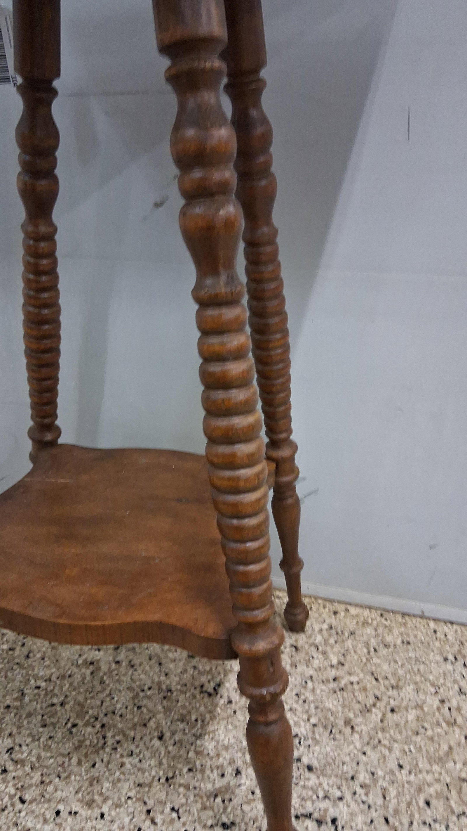American Victorian Spool-Turned Table - 4