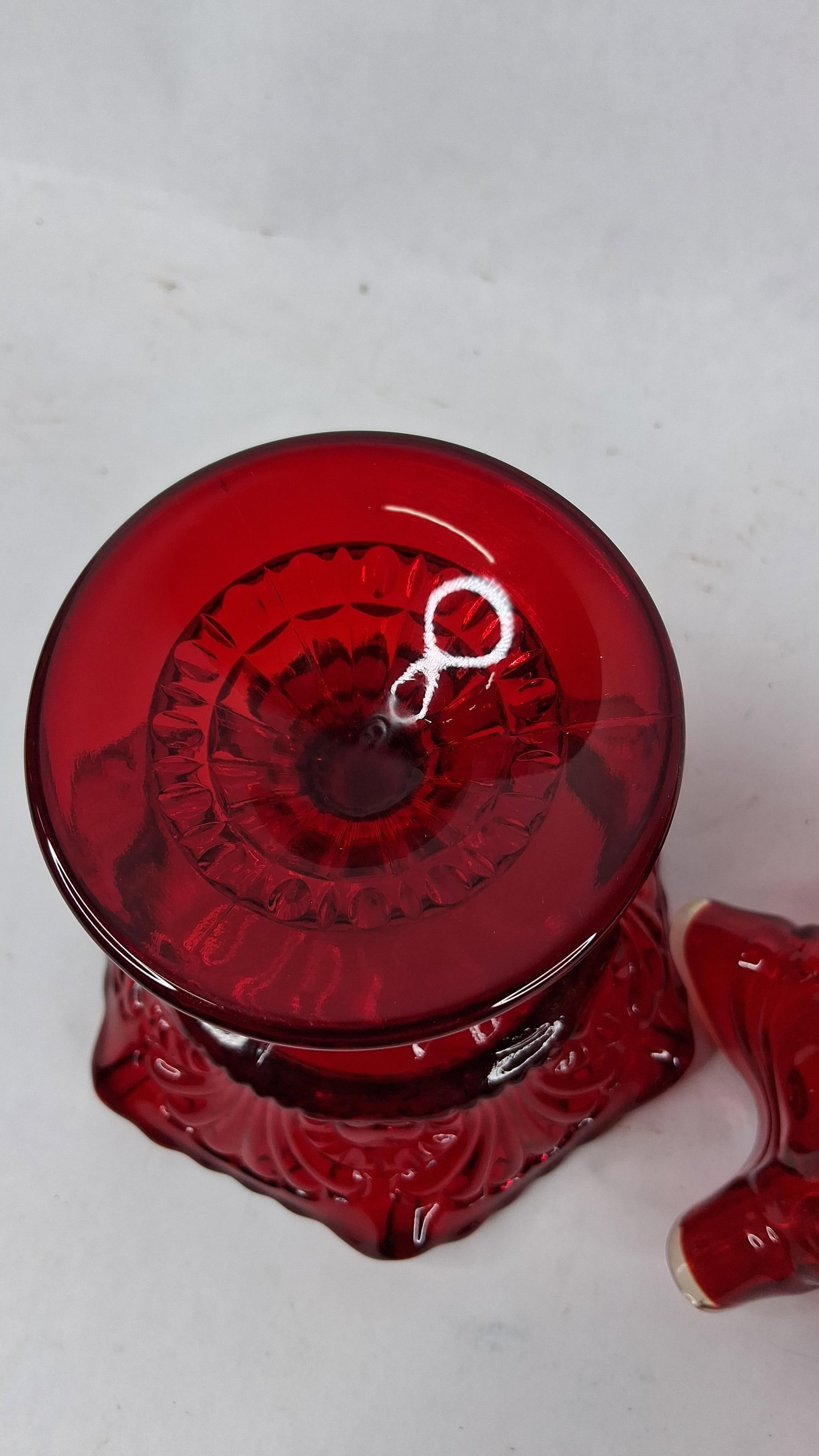 American Ruby & Amberina Glass Compotes - 7