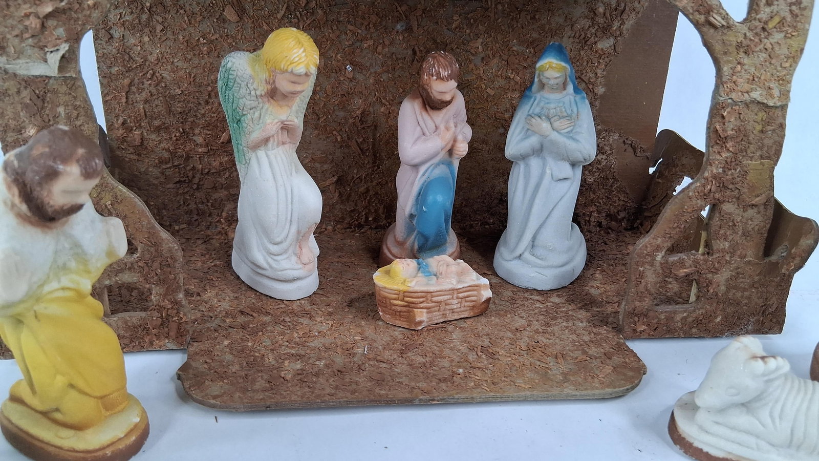 16pc Painted Composition Nativity Set - 2