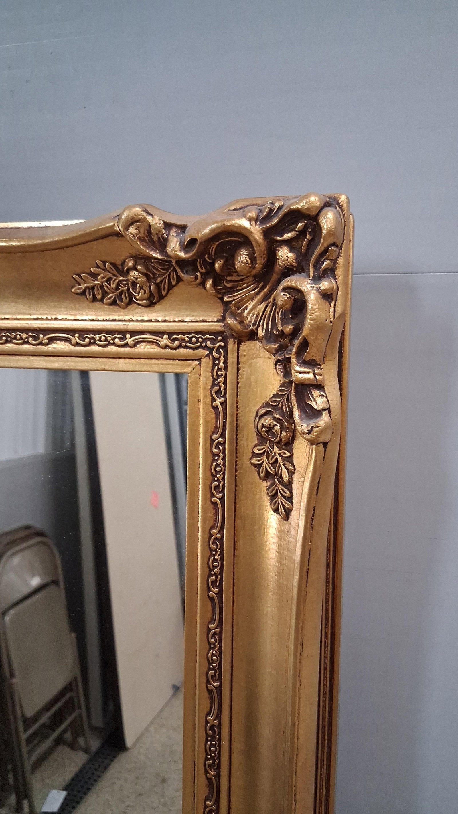 Rococo Revival Gilt Wall Mirror - 2