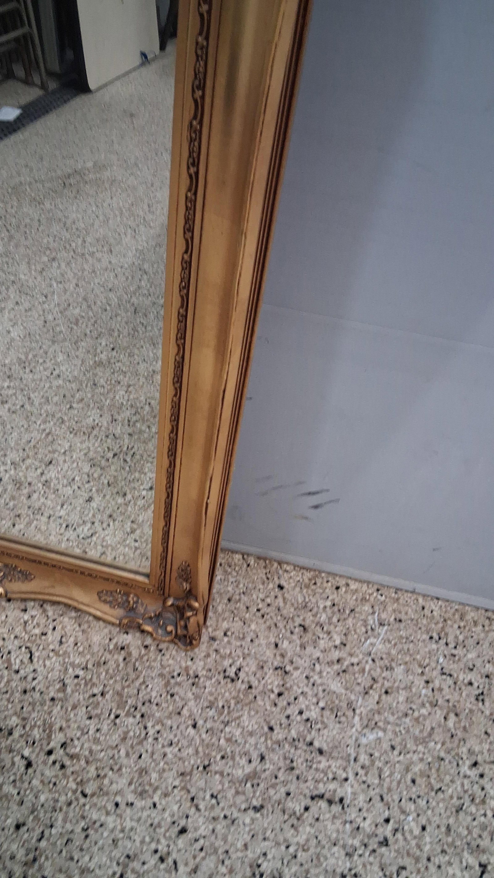 Rococo Revival Gilt Wall Mirror - 5